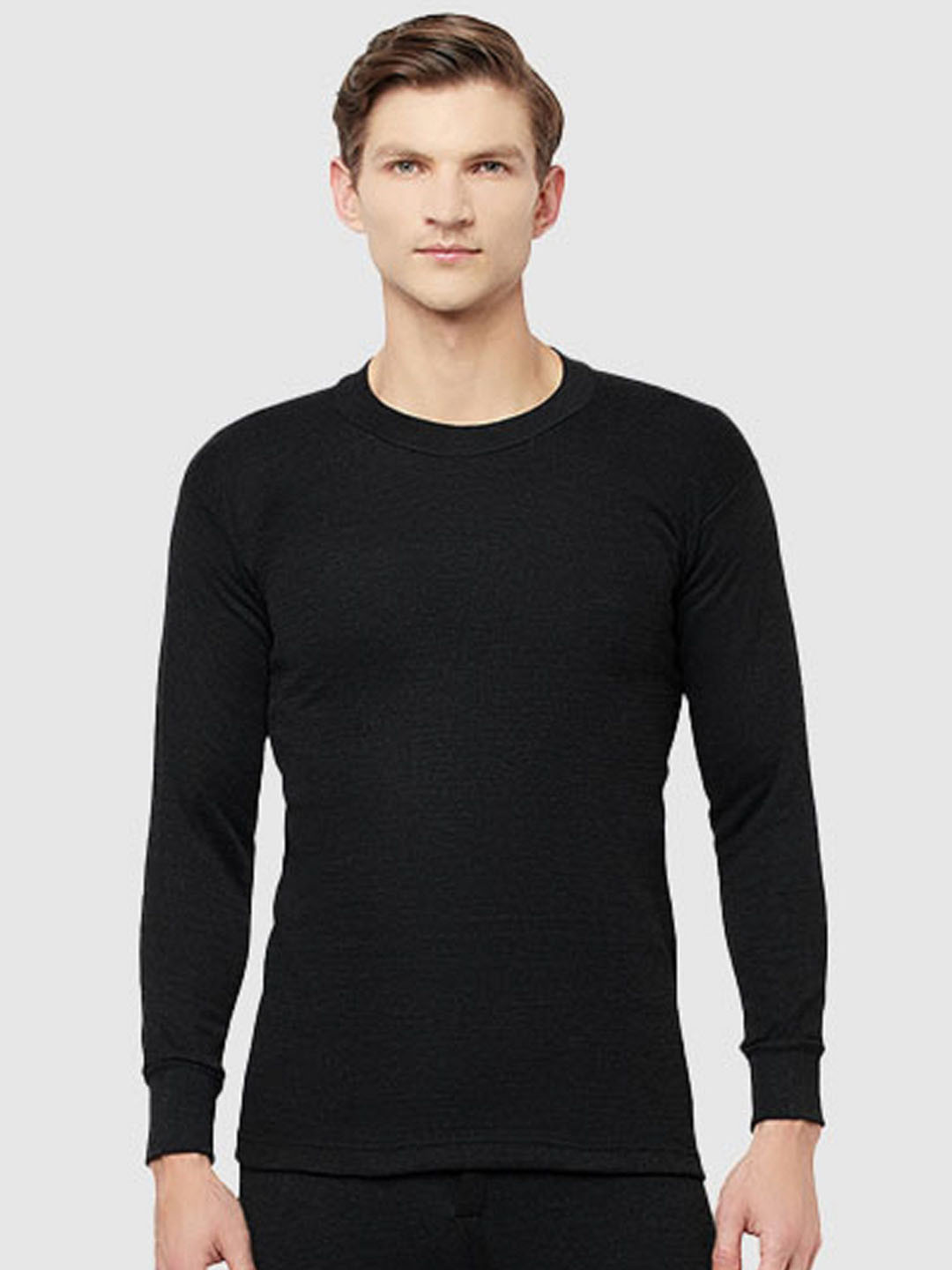 

T.T. Cotton Hotpot Dyed Heavy Winter Thermal Top, Black
