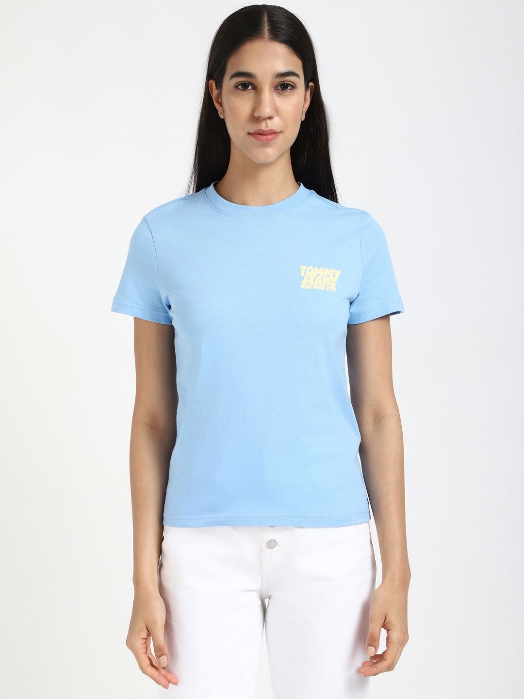 

Tommy Hilfiger Women Pockets T-shirt, Blue