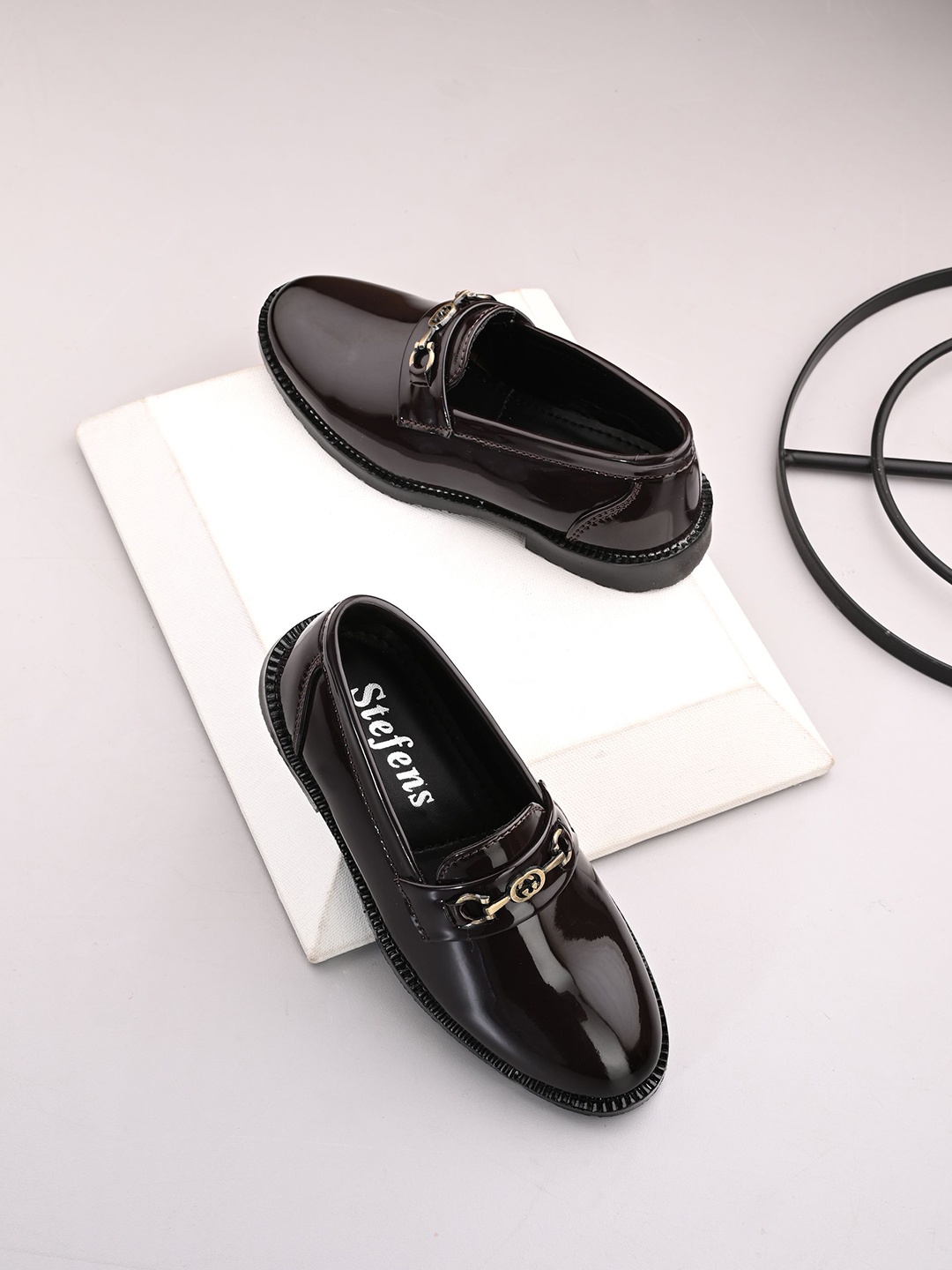 

STEFENS Boys Loafers, Brown