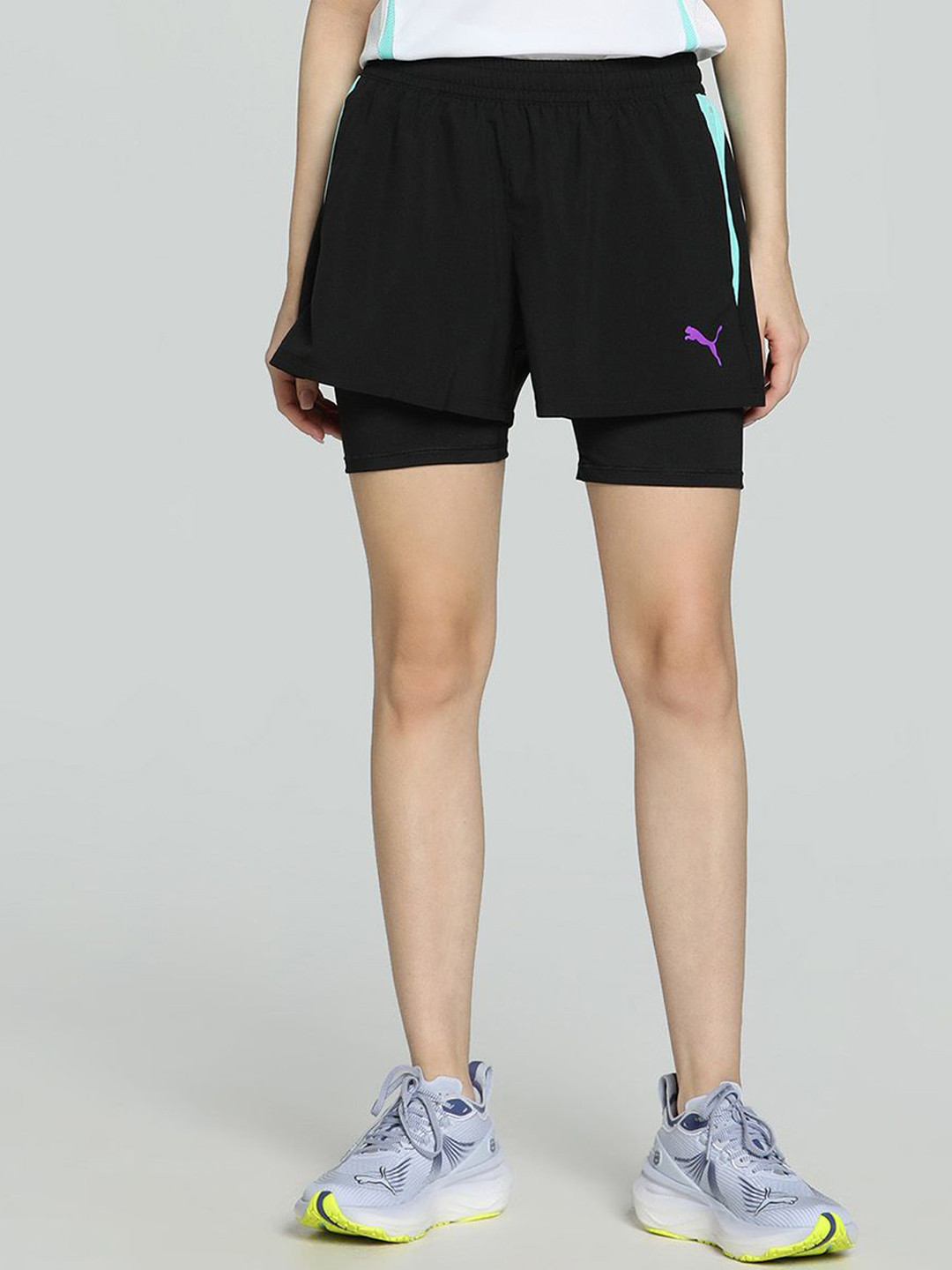 

Puma Individual 2-In-1 Padel Shorts, Black