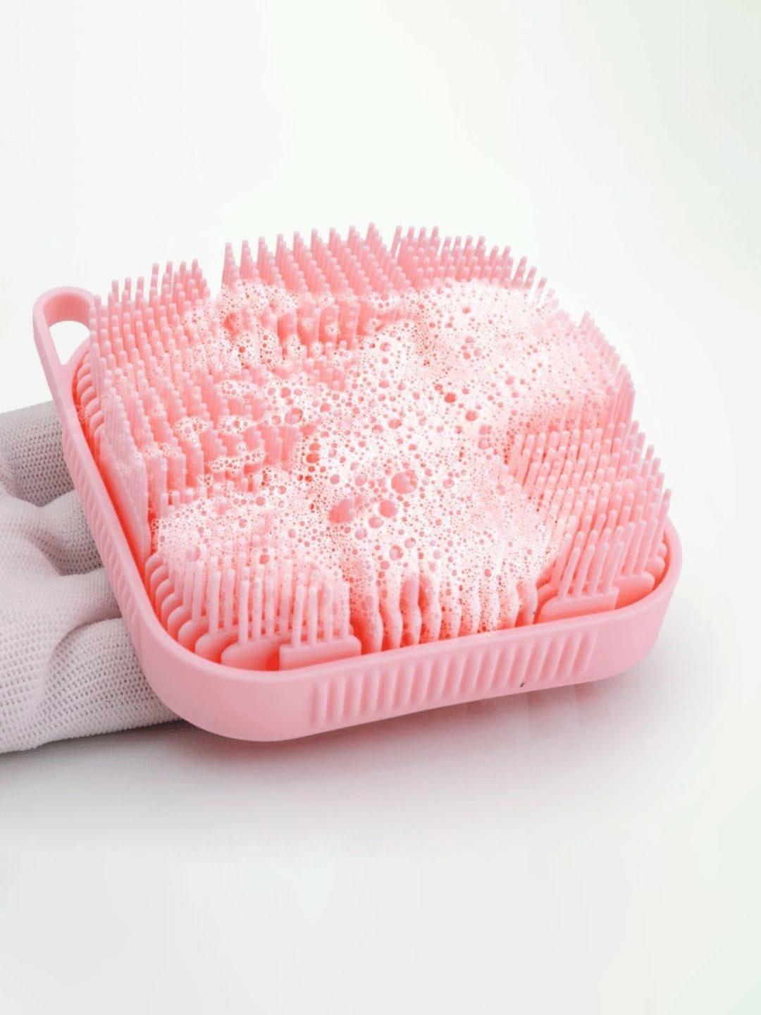 

Getmecraft Exfoliating Silicone Bath Brush & Body Scrubber - Pink