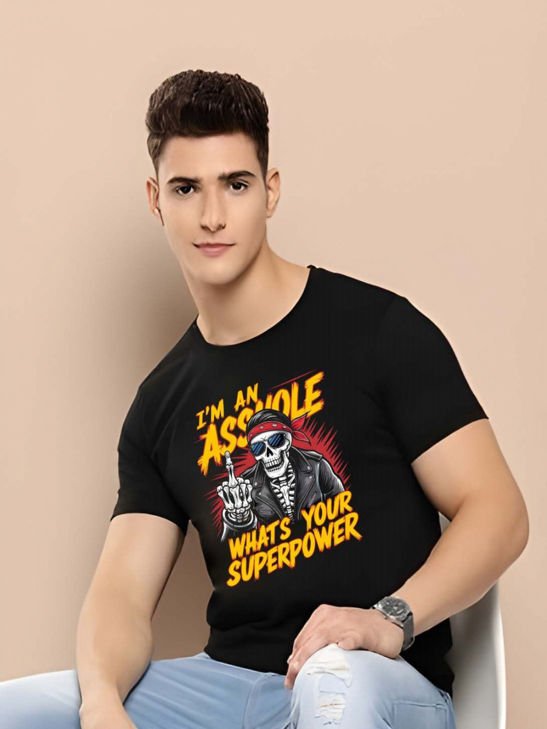 

BOWLIFESTYLE Men T-shirt, Black