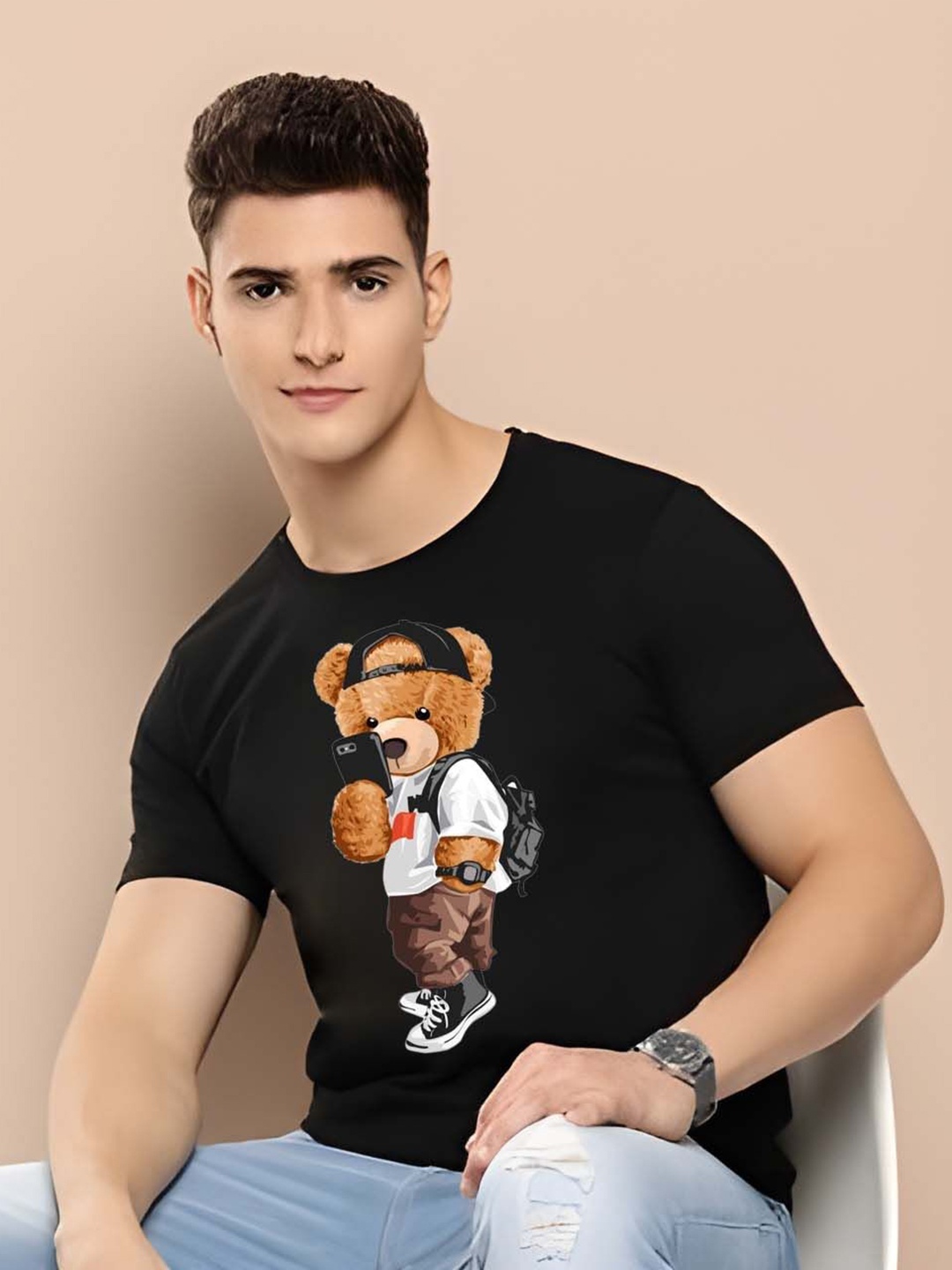 

BOWLIFESTYLE Men T-shirt, Black
