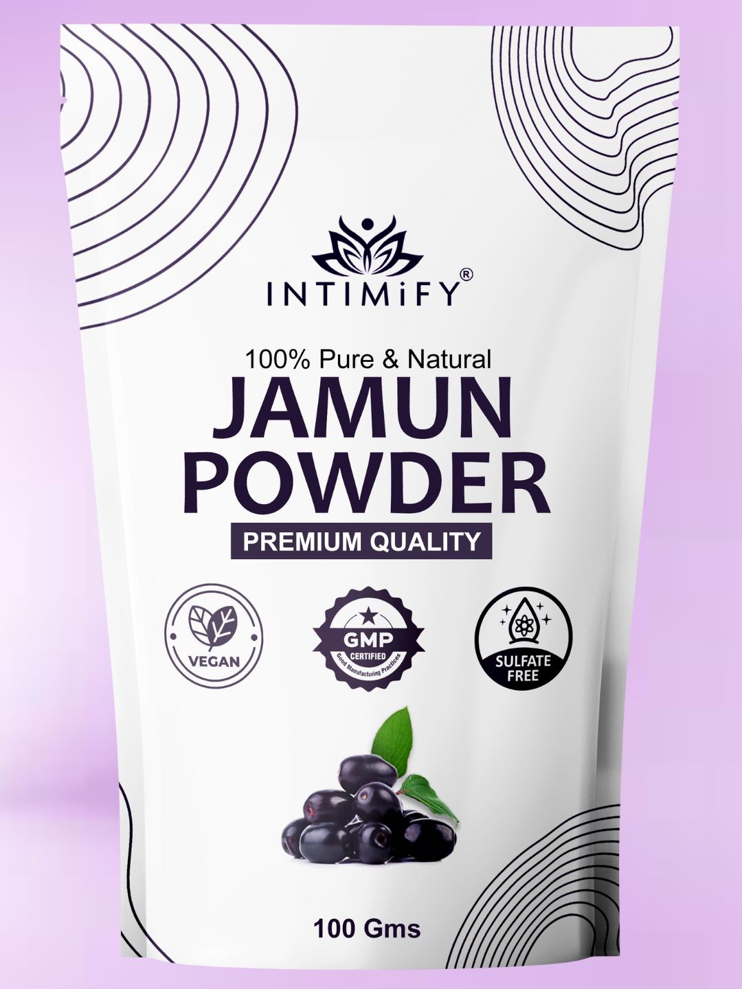 

INTIMIFY Pure & Natural Jamun Powder - 100 g, Blue
