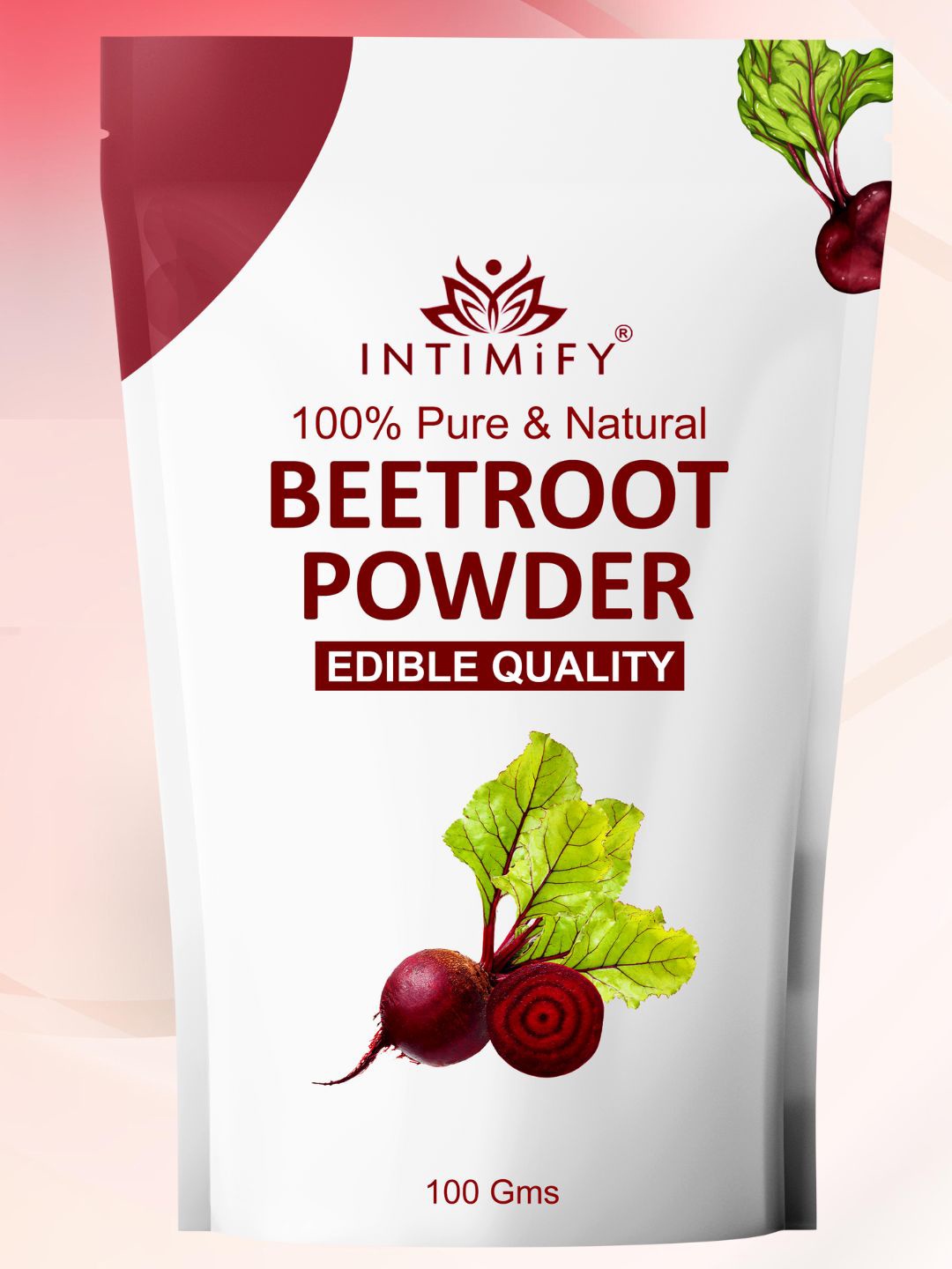 

INTIMIFY Pure & Natural Beetroot Powder For Hair & Skin - 100 g, White