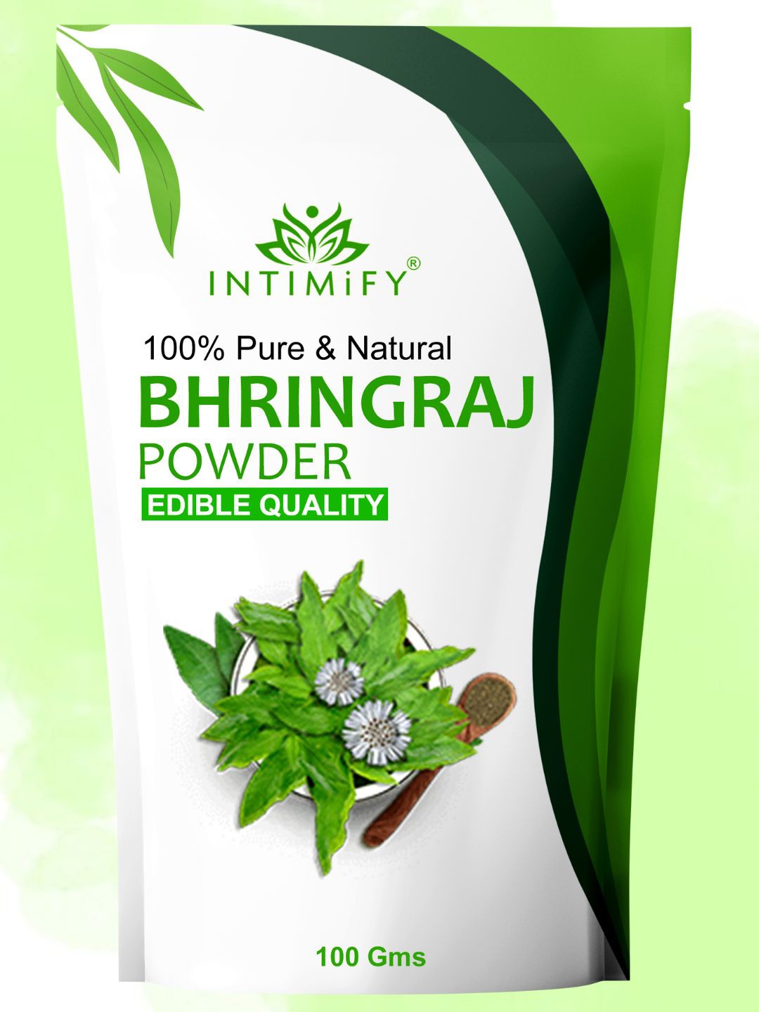 

INTIMIFY Pure & Natural Bhirngraj Powder - 100 g, Green