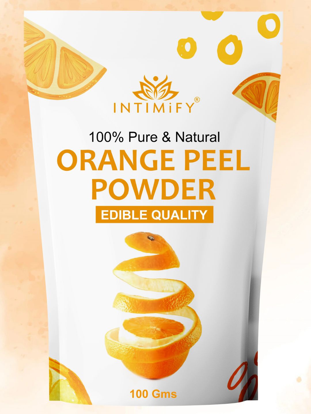 

INTIMIFY Pure & Natural Orange Peel Powder - 100 g