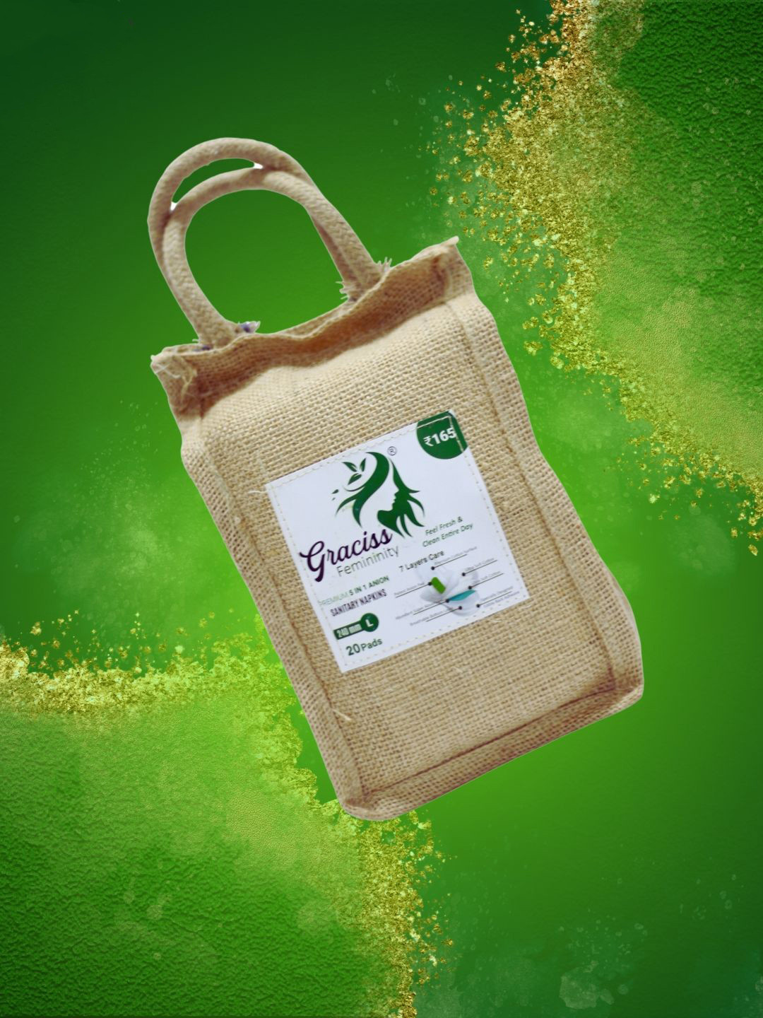 

Graciss Set Of 20 Leakproof Sanitary Pads, White