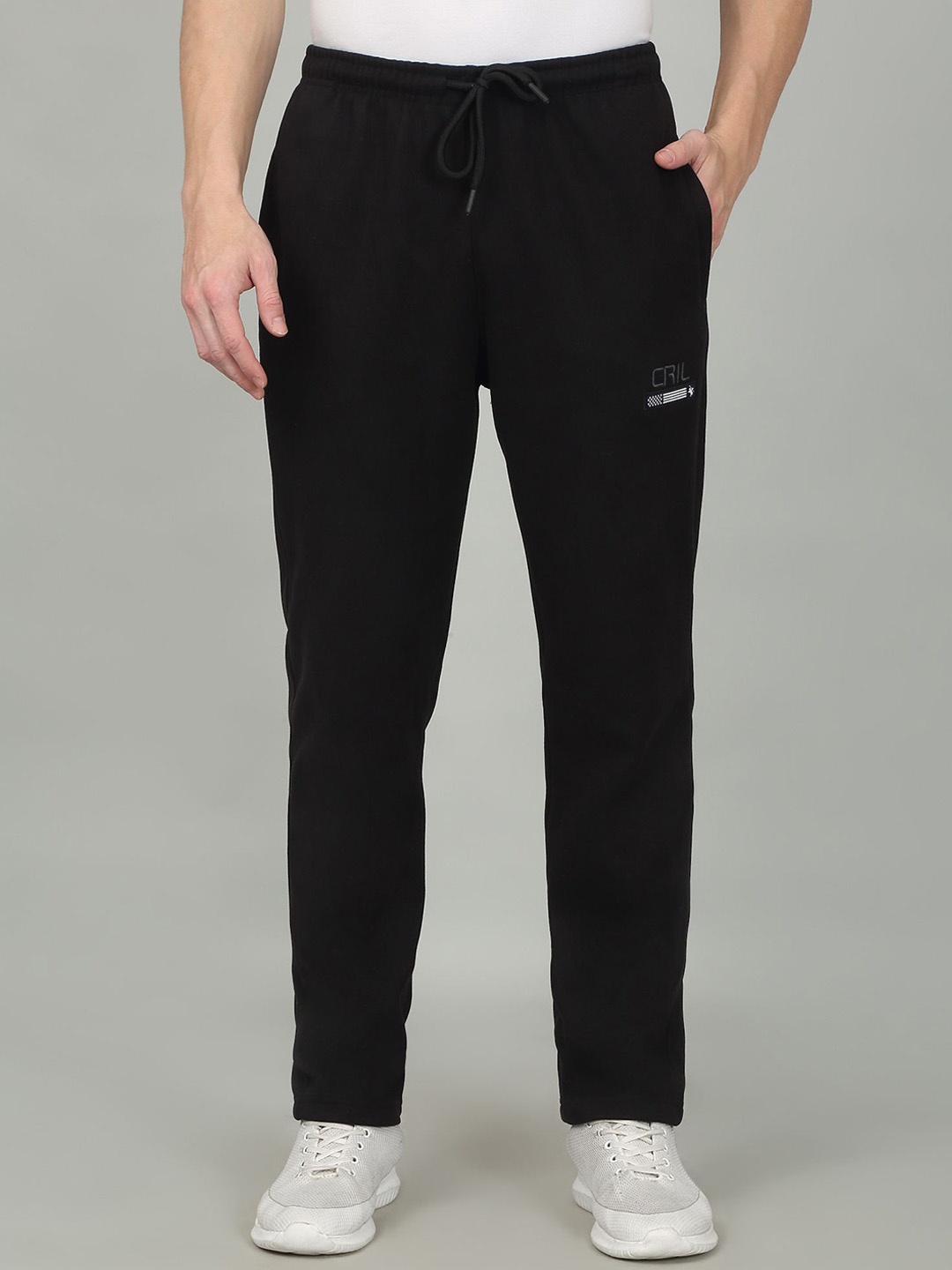 

Cantabil Men Mid-Rise Track Pant, Black