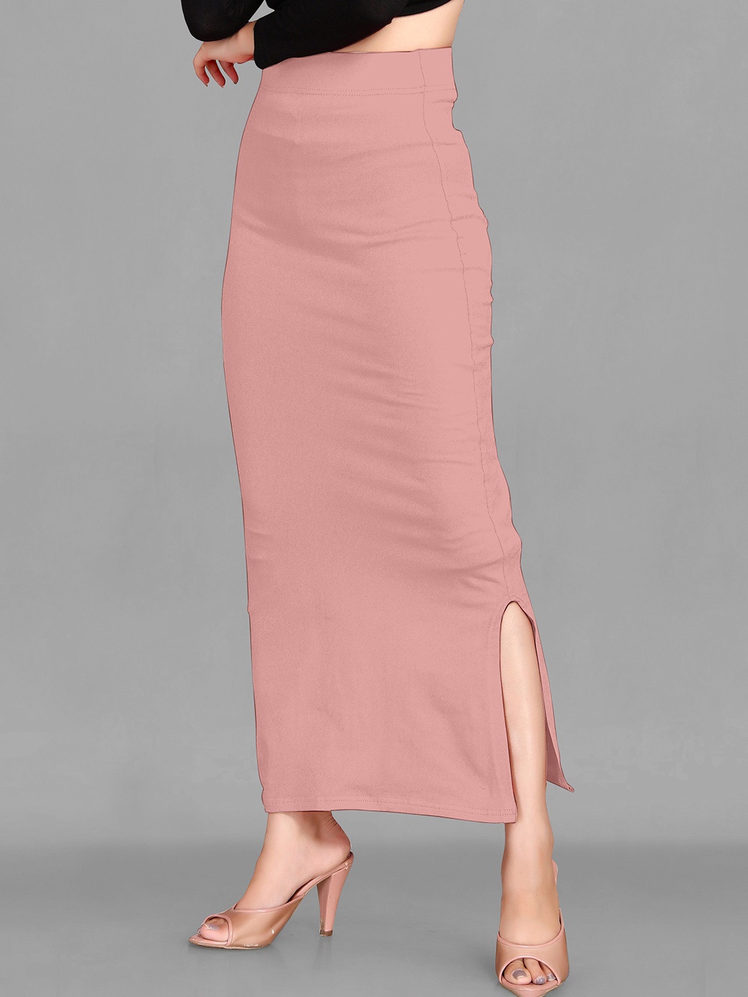 

ALYNE Women Saree Shapewear With Side Slit, Peach