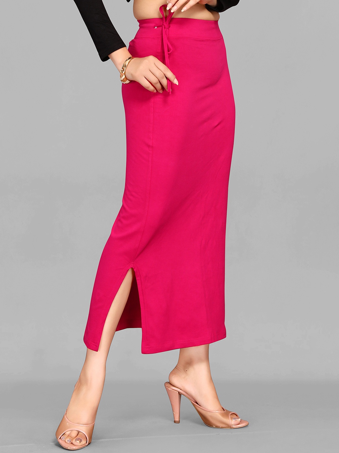 

ALYNE Women Saree Shapewear With Side Slit, Pink
