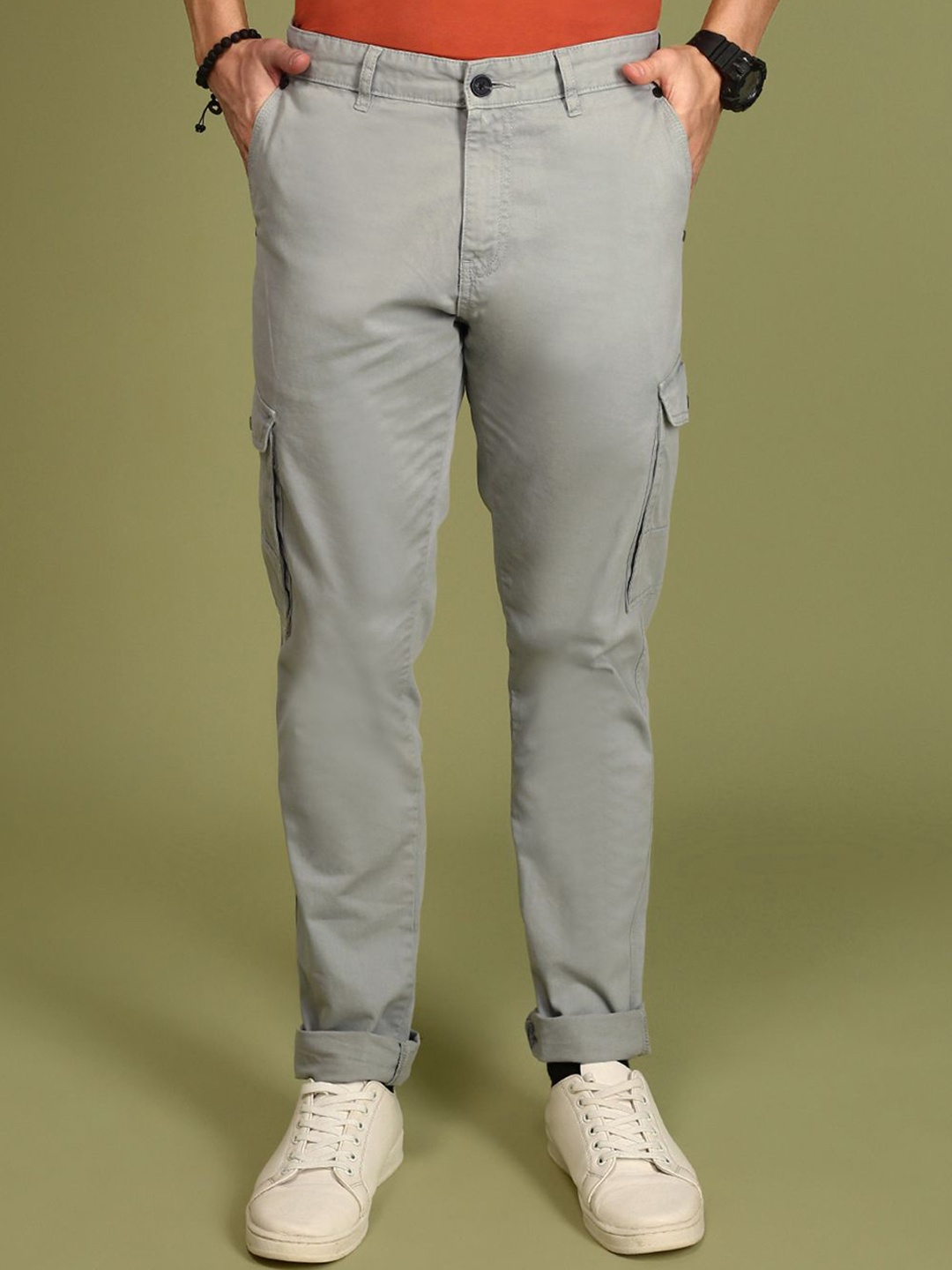 

Urban Dog Men Cargos Trousers, Grey