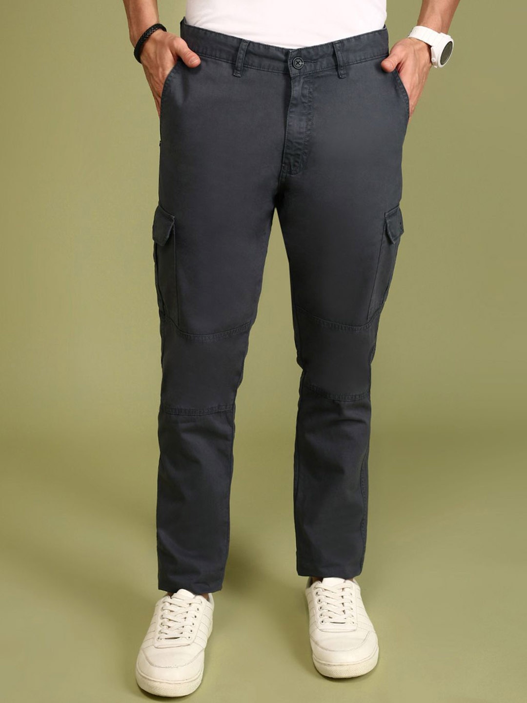 

Urban Dog Men Cargos Trousers, Navy blue