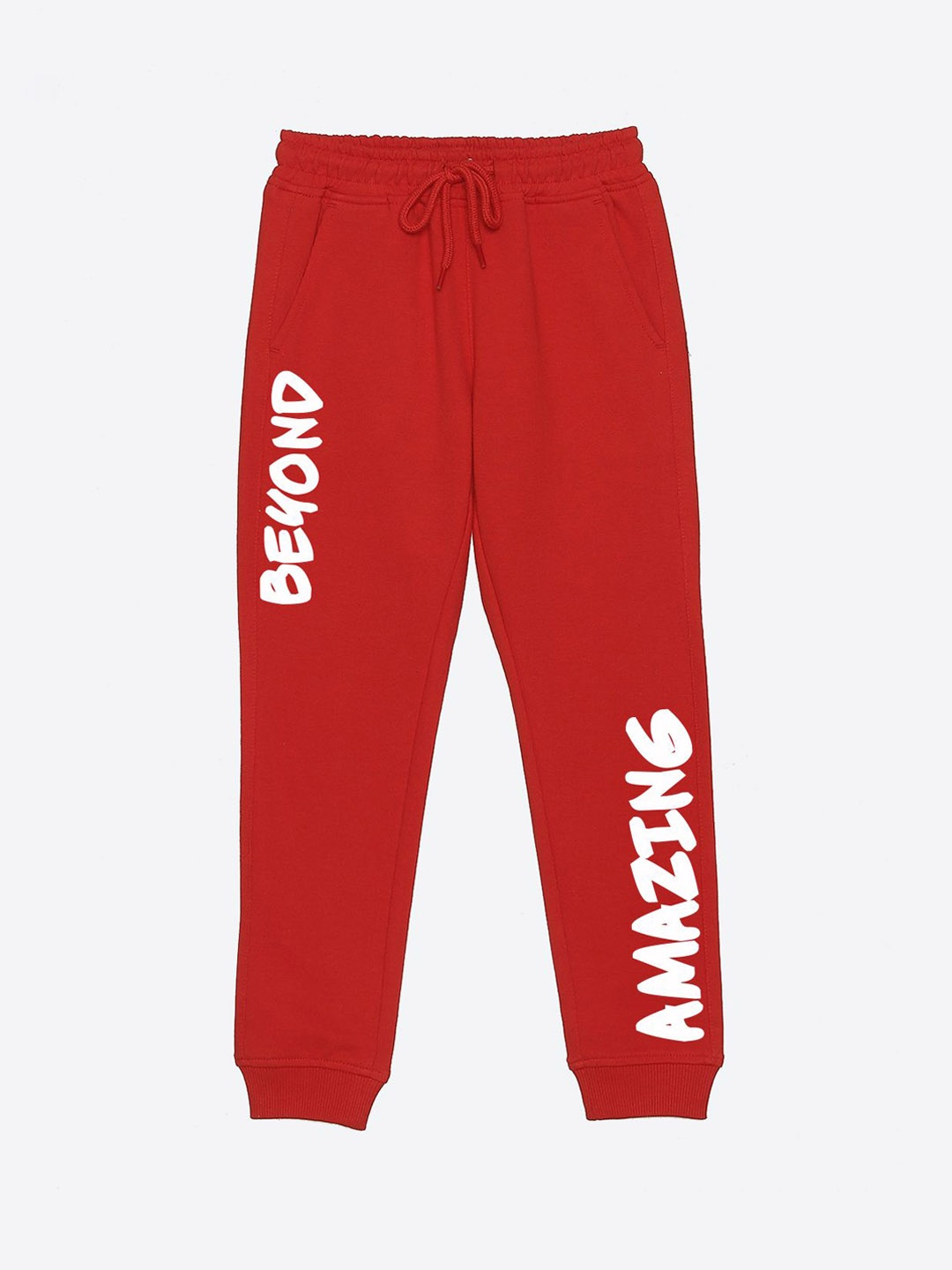 

YK Marvel Boys Marvel Spider-Man Graphic Printed Joggers, Red