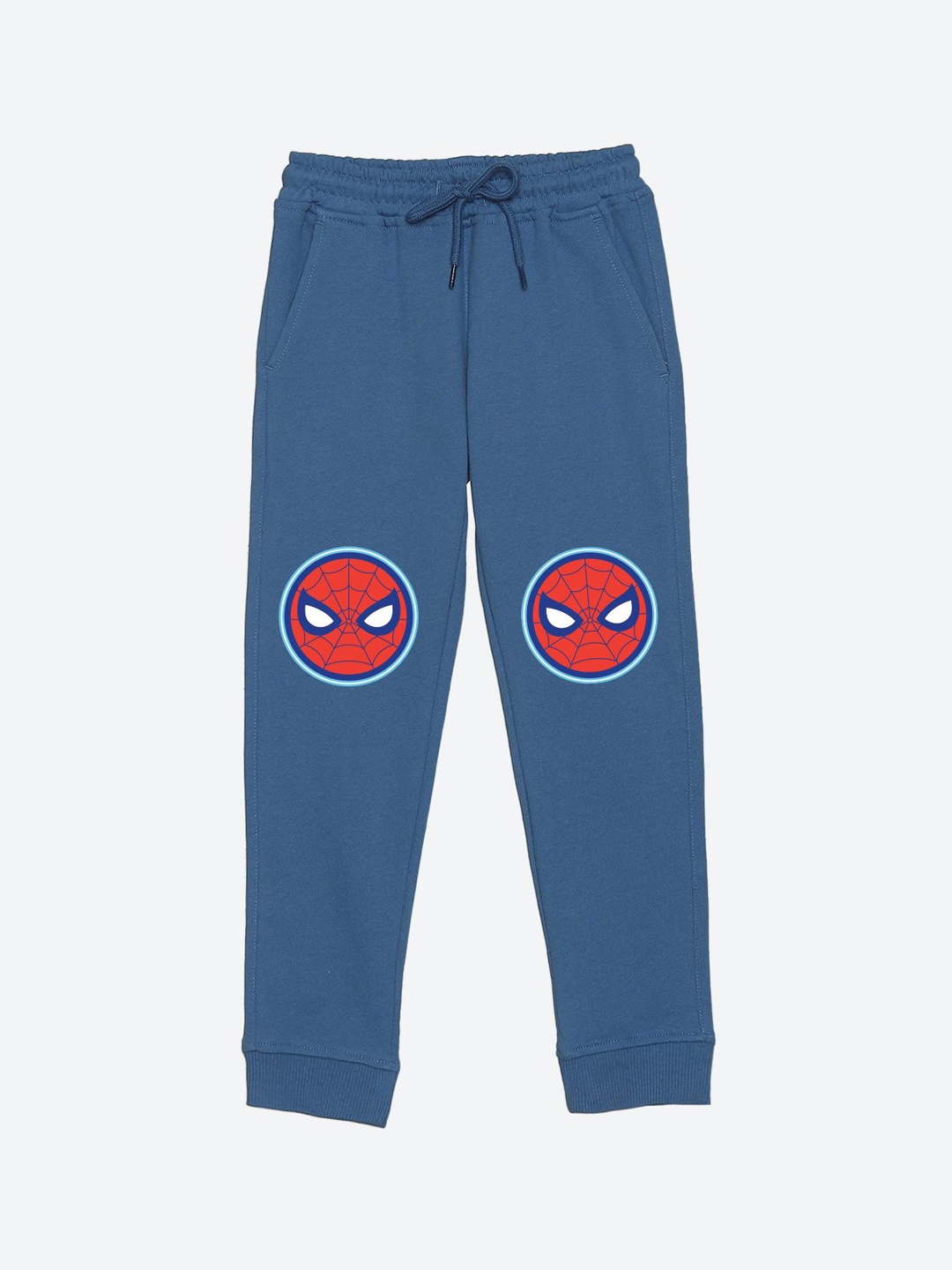 

YK Marvel Boys Spider-Man Graphic Printed Joggers, Blue