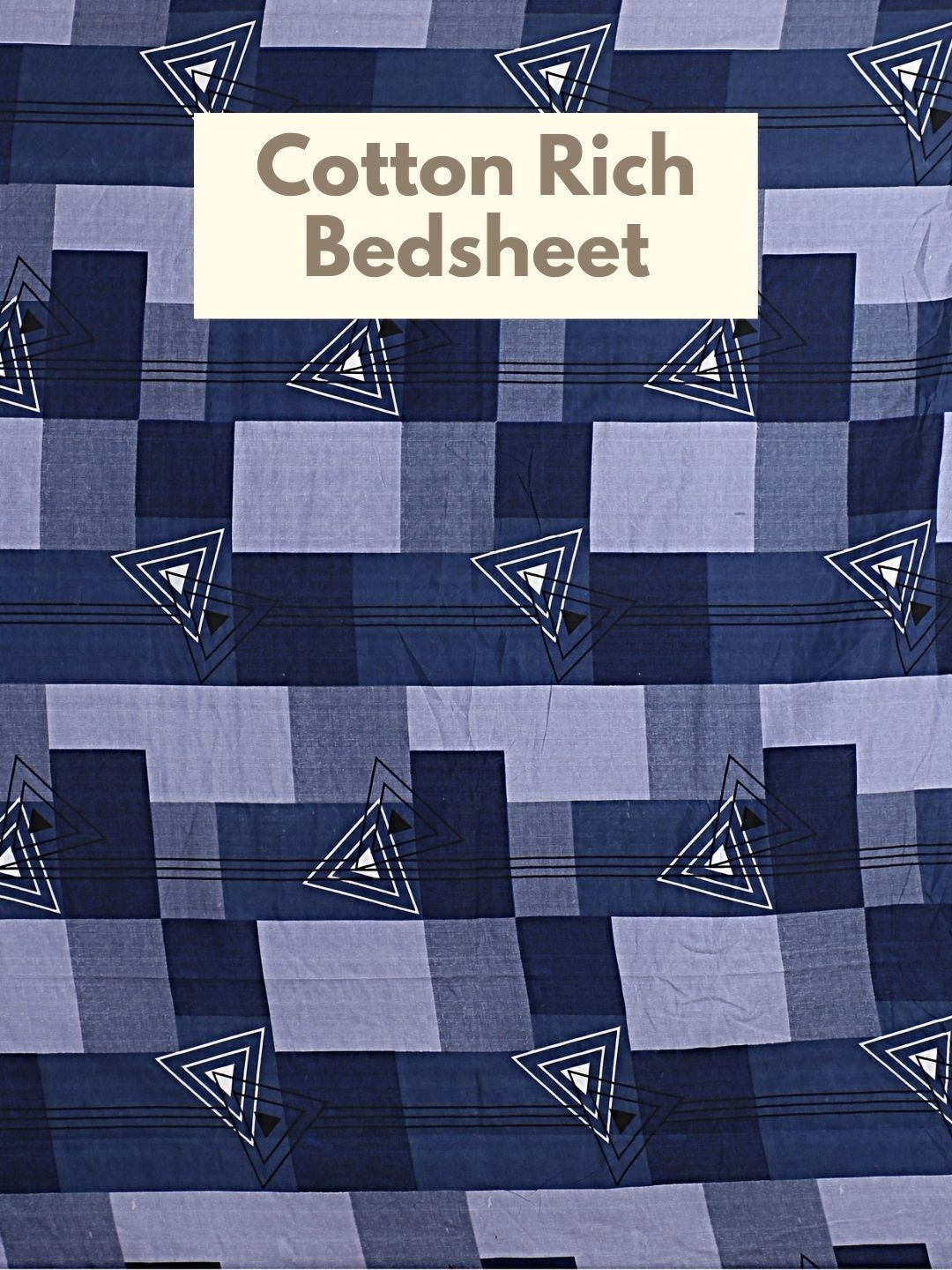 

HASHCART Burgundy & White Geometric 210 TC Queen Bedsheet with 2 Pillow Covers