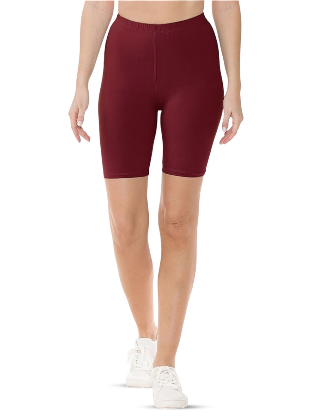 

BODYMIST Women Cycling Sports Shorts, Maroon