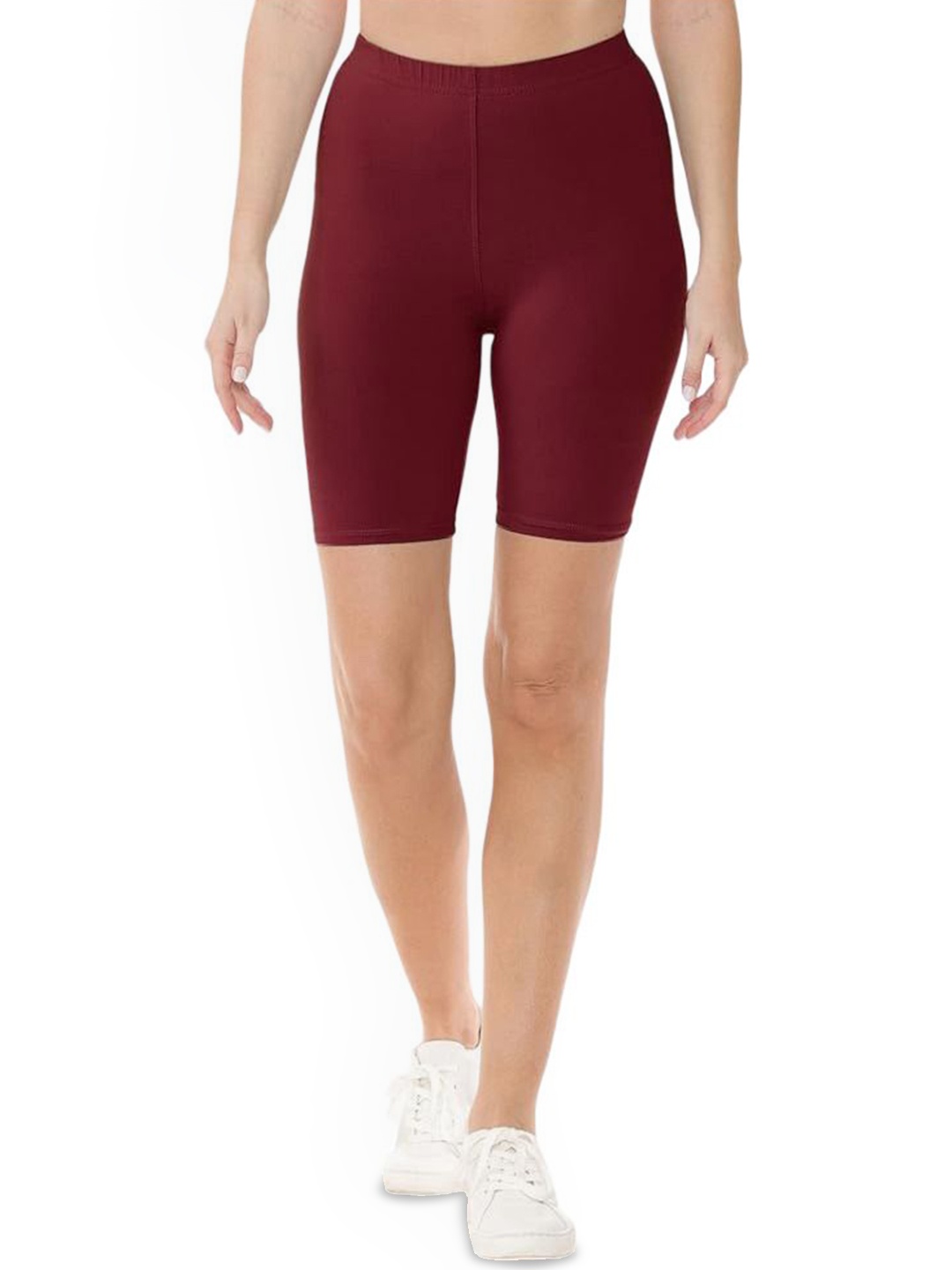 

BODYMIST Women Cycling Sports Shorts, Red