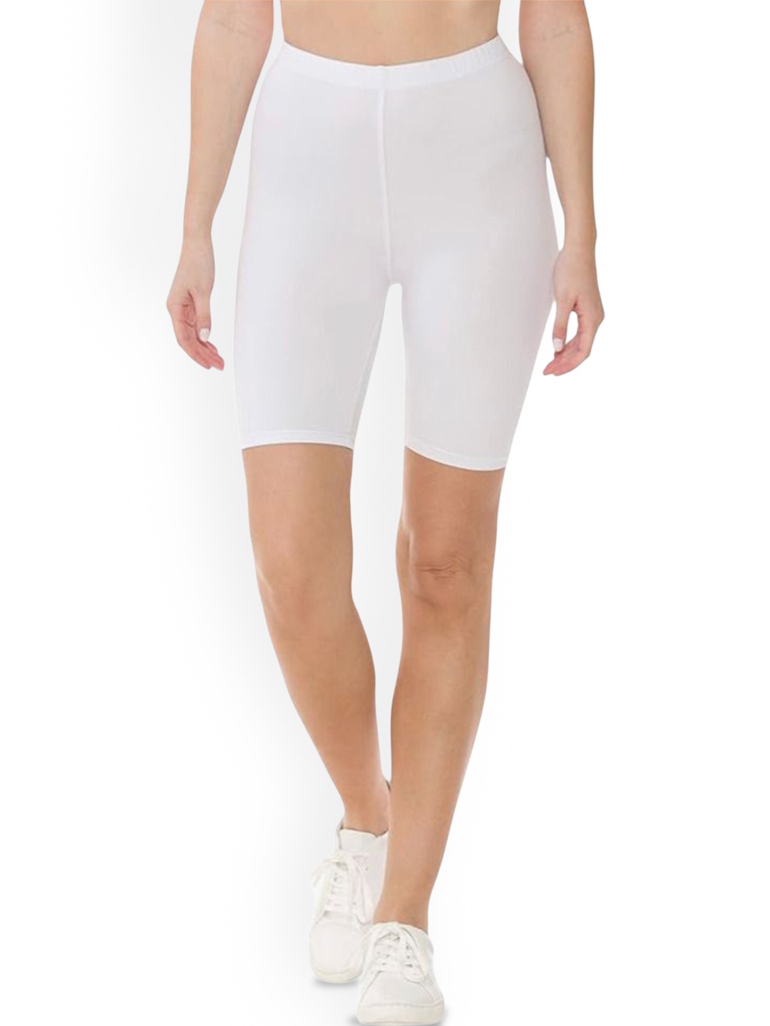 

BODYMIST Women Cycling Sports Tights, White