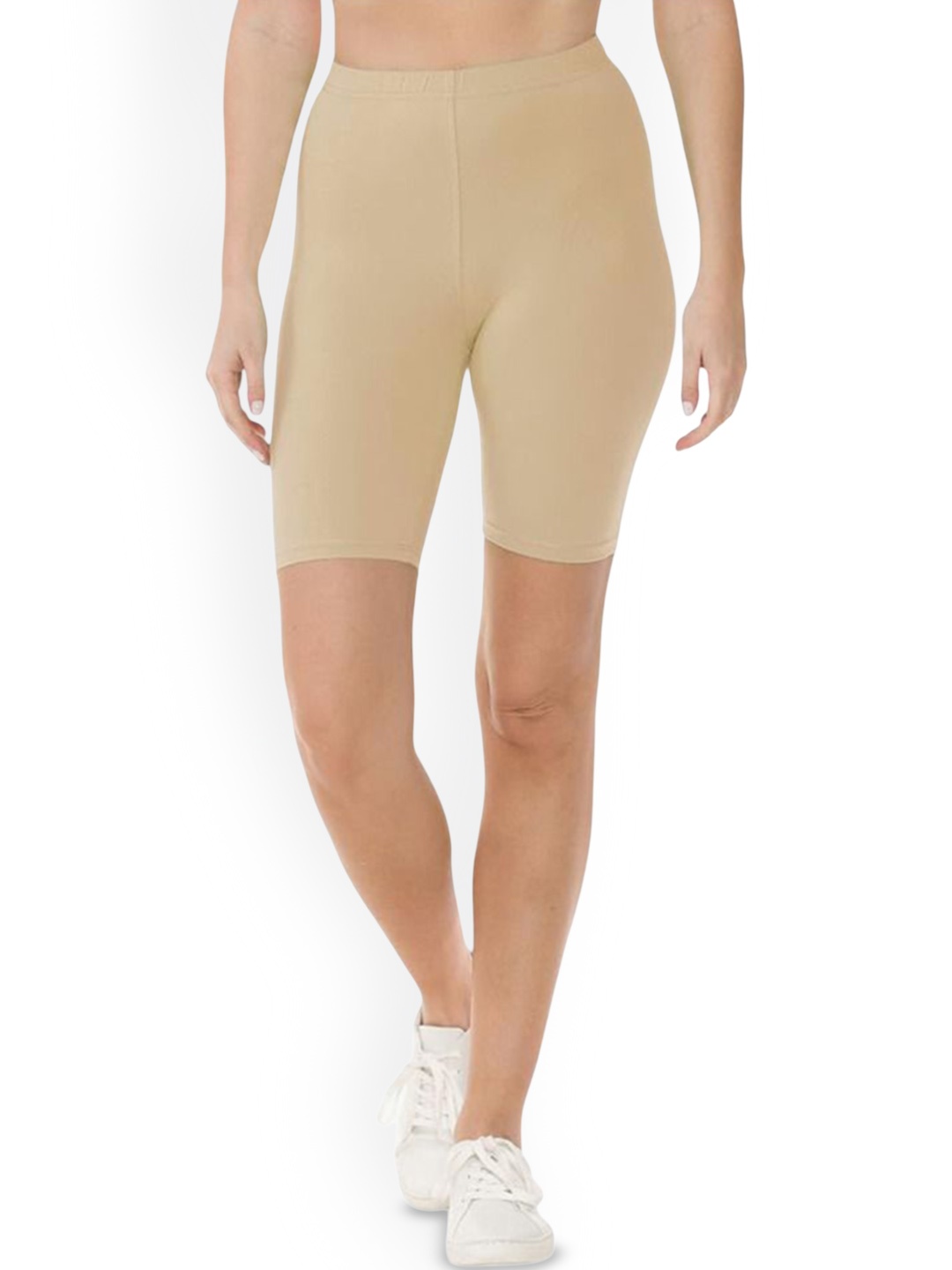 

BODYMIST Women Cycling Sports Shorts, Beige