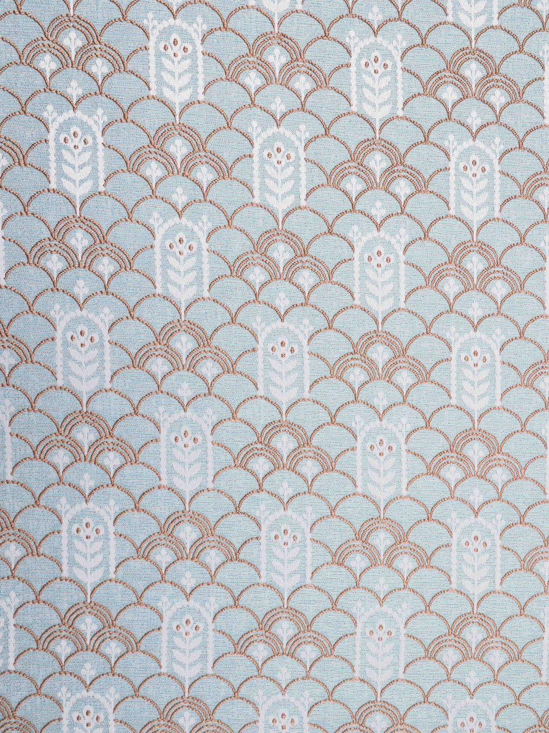 

Ariana Mehraab Blue & Brown Printed Geometric Long Door Curtain