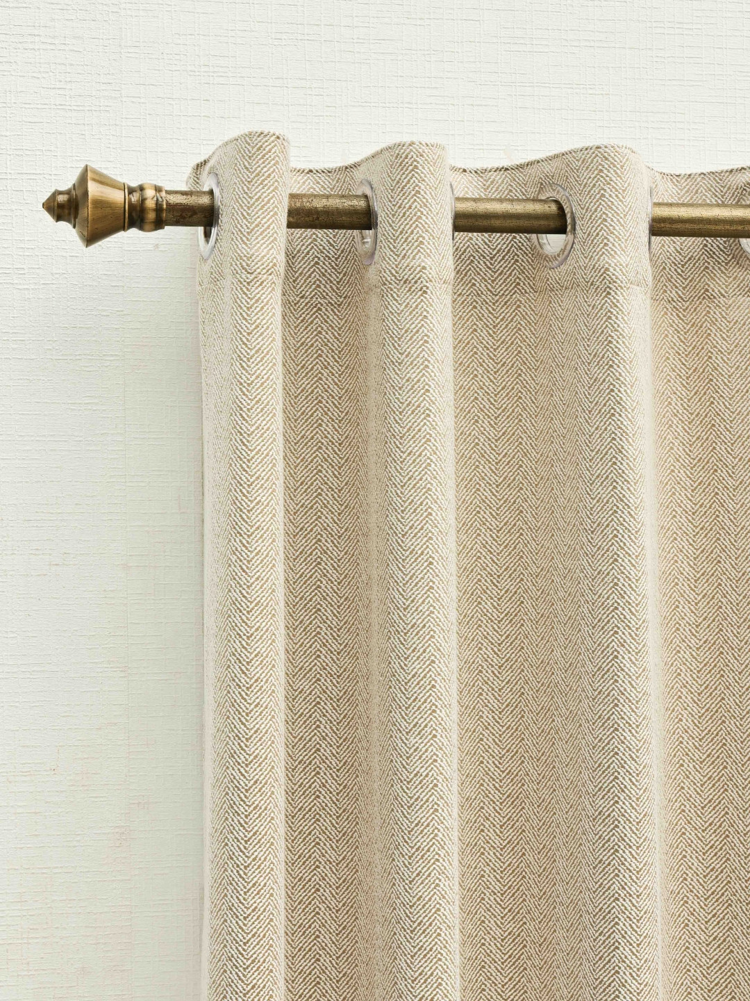 

Ariana Forever Off White Geometric Window Curtain