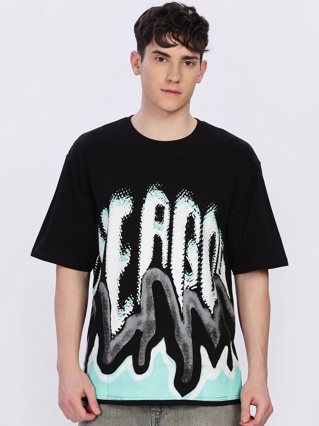 

Fans Army Men Graphic Printed Round Neck Cotton Relaxed Fit T-shirt, Black