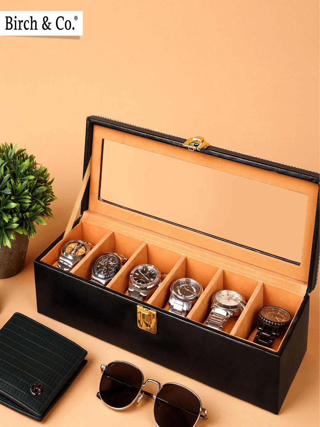 

BIRCH & CO Black Water Proof Watch Organiser
