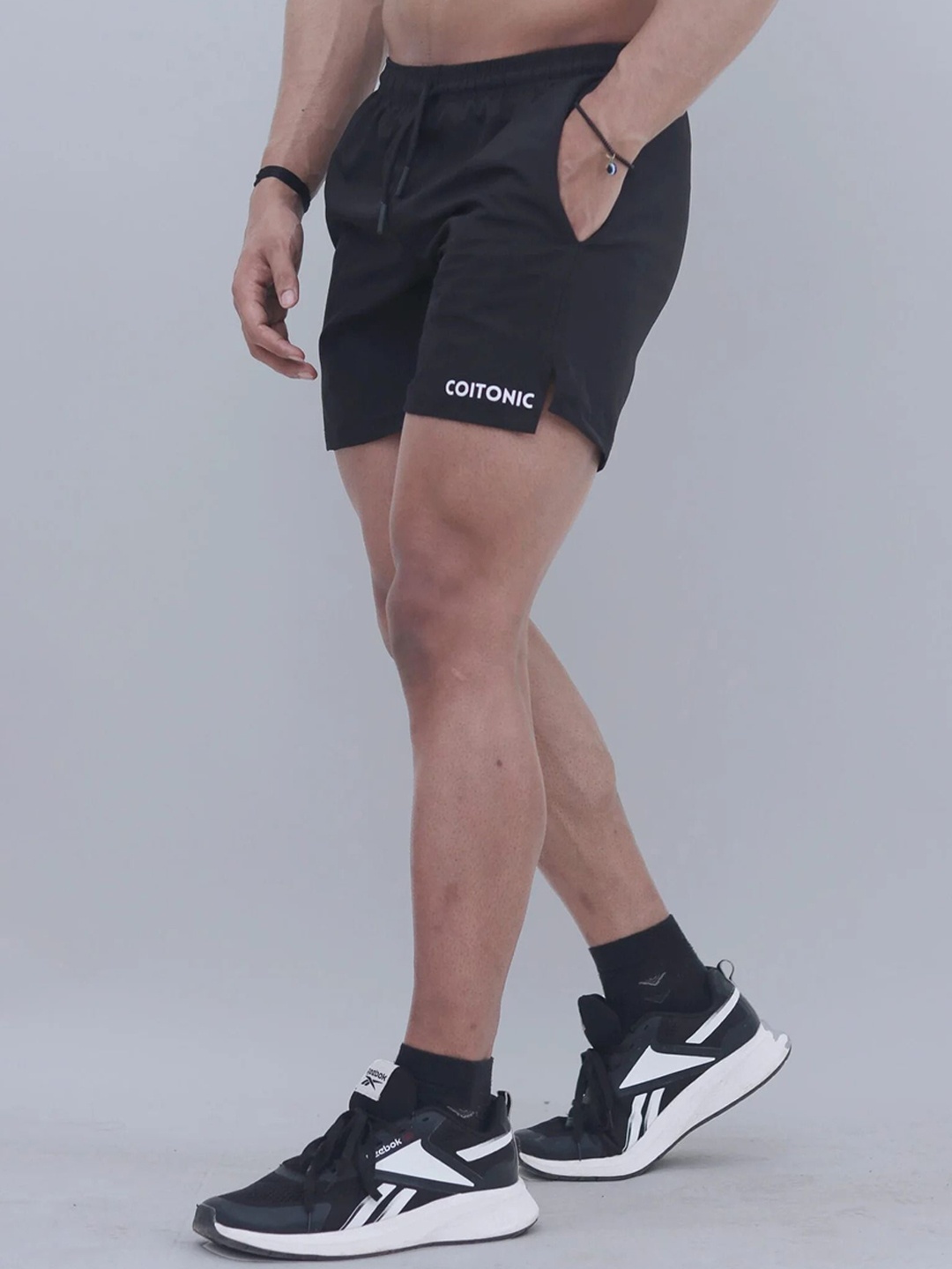 

Coitonic Men Sports Shorts, Black