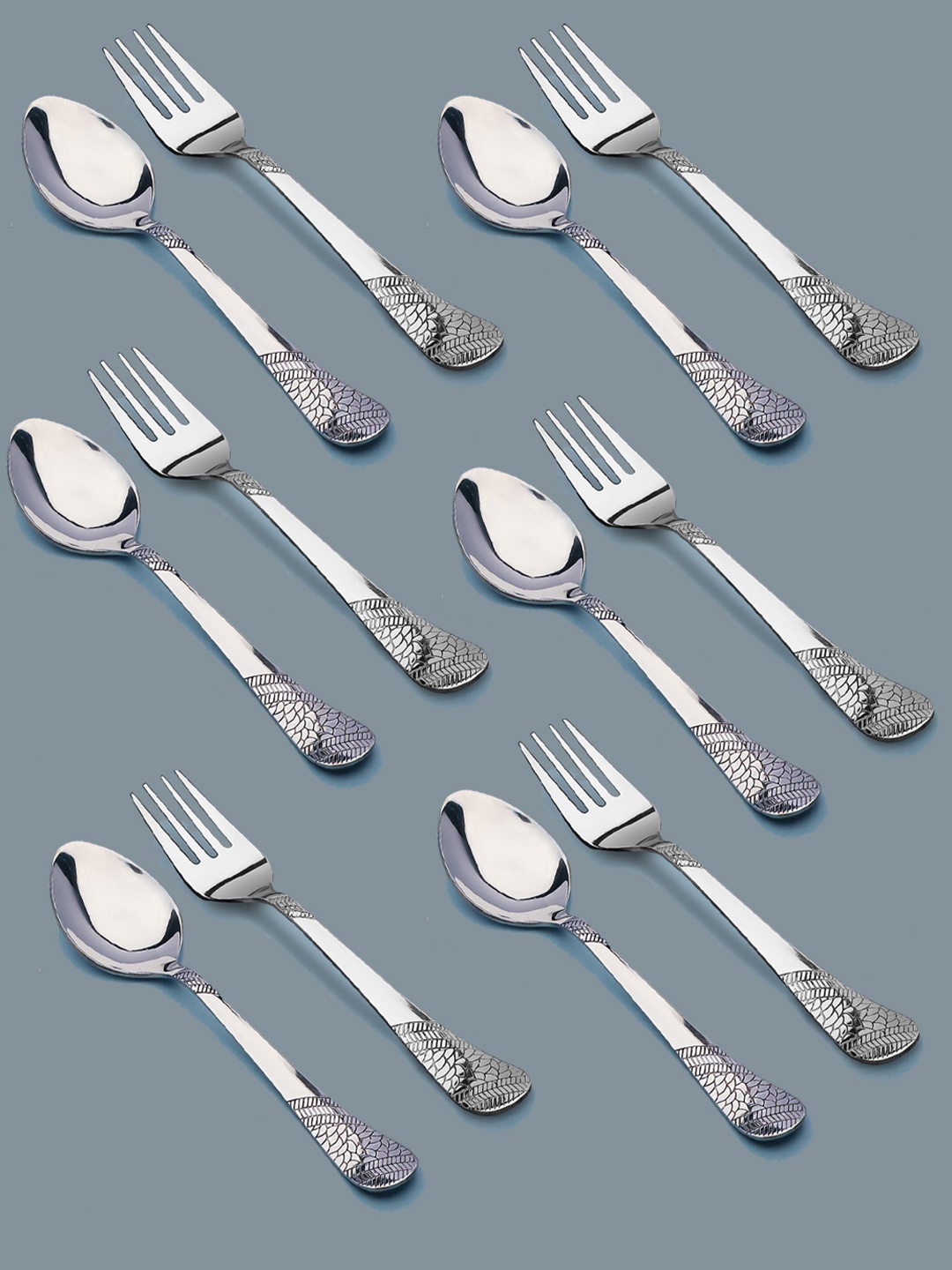 

Parage Silver-Toned 12 Pieces Stainless Steel Cutlery Set