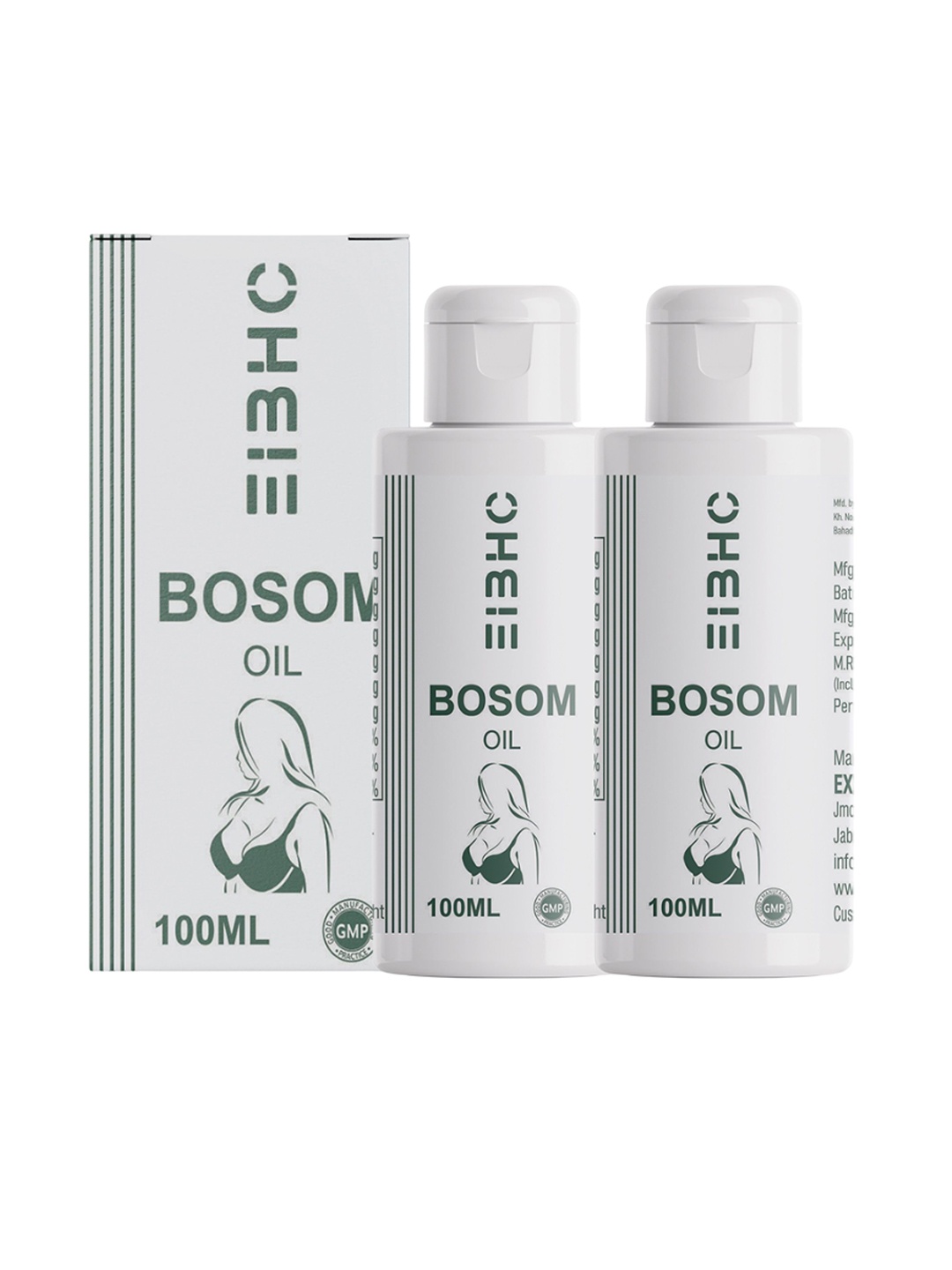 

EIBHC Set Of 2 Ayurvedic Breast Massage Oil - 100 ml Each, White