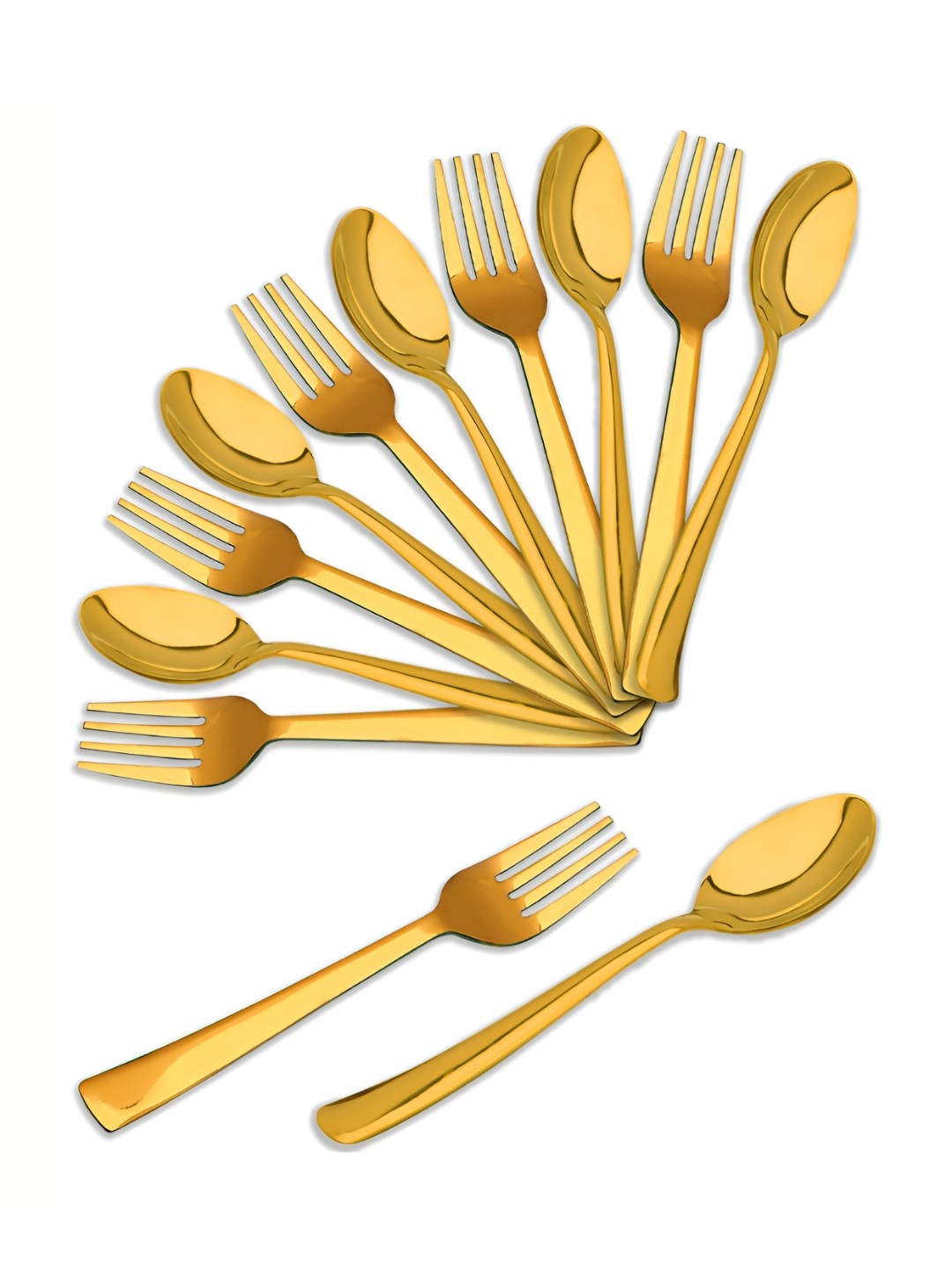 

Parage Gold-Toned 12 Pieces Stainless Steel Cutlery Set