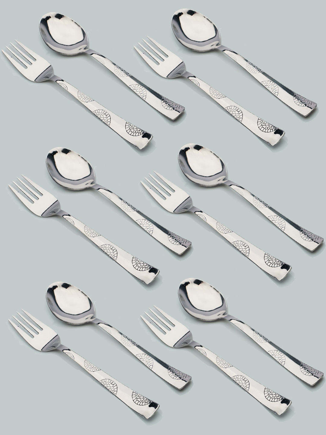 

Parage Silver-Toned 12 Pieces Stainless Steel Cutlery Set