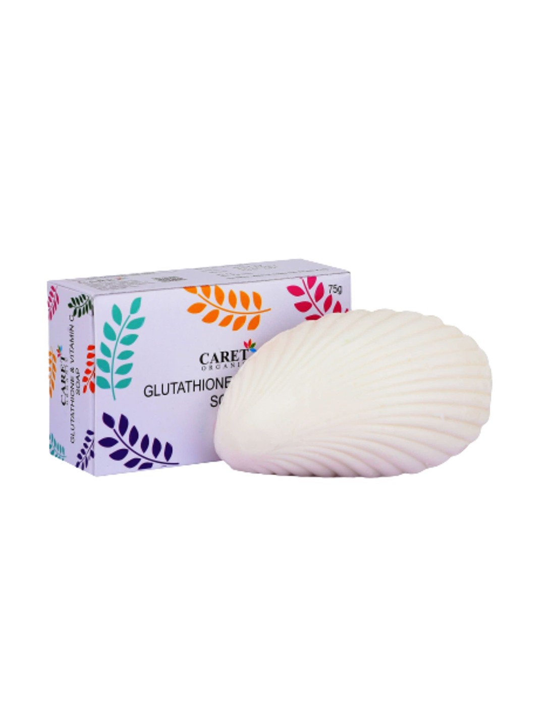 

CARET ORGANIC Set Of 6 Glutathione & Vitamin C Skin Brightening Soap - 75g Each, White