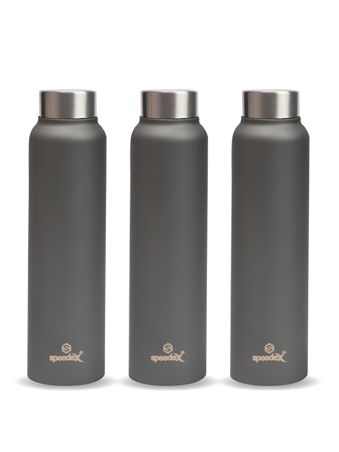 

Speedex Grey & Silver Toned 3 Pieces Stainless Steel Water Bottle 1L