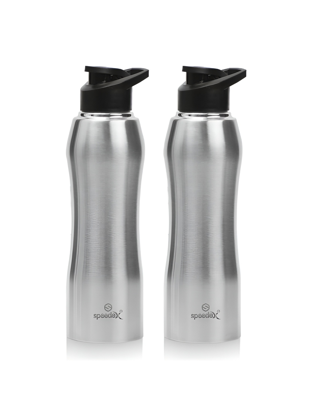 

Speedex Silver-Toned 2 Pieces Stainless Steel Water Bottle 1L Each