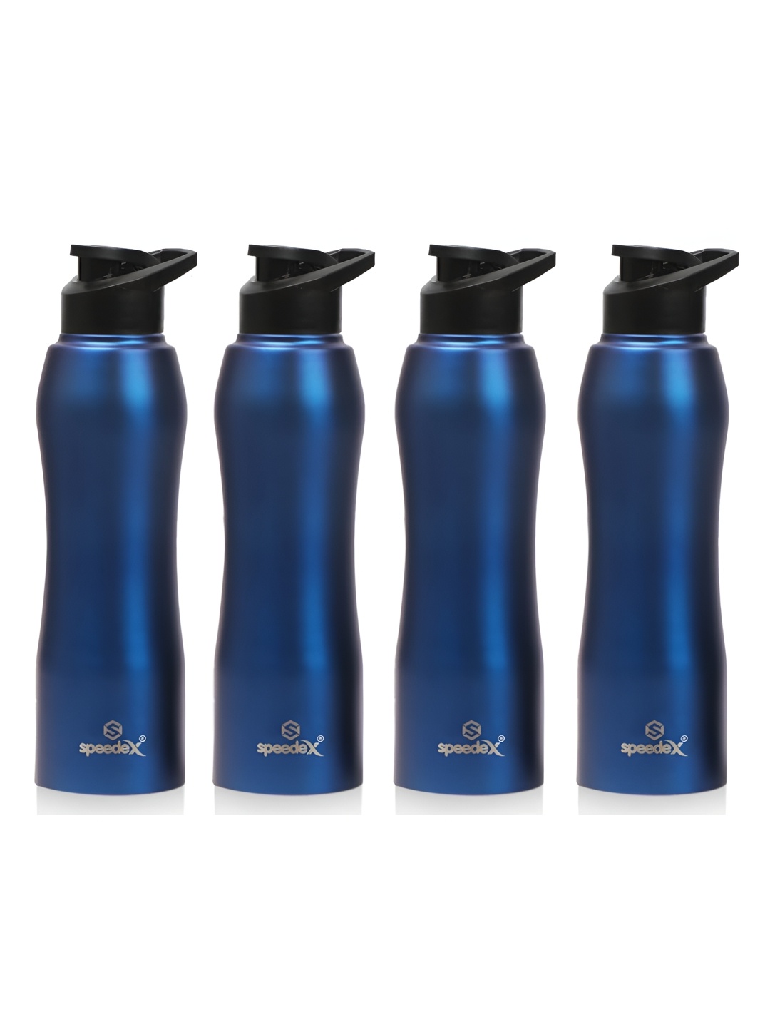 

Speedex Blue and Black 4 Pieces Stainless Steel Water Bottle 1L Each