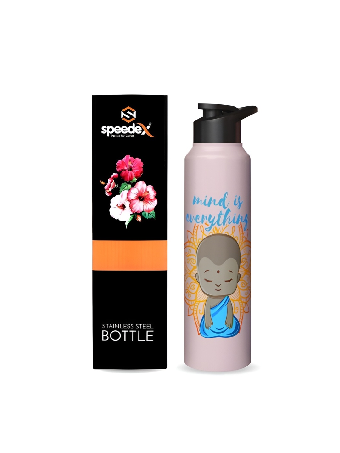 

Speedex Pink and Blue Printed Stainless Steel Water Bottle 1L