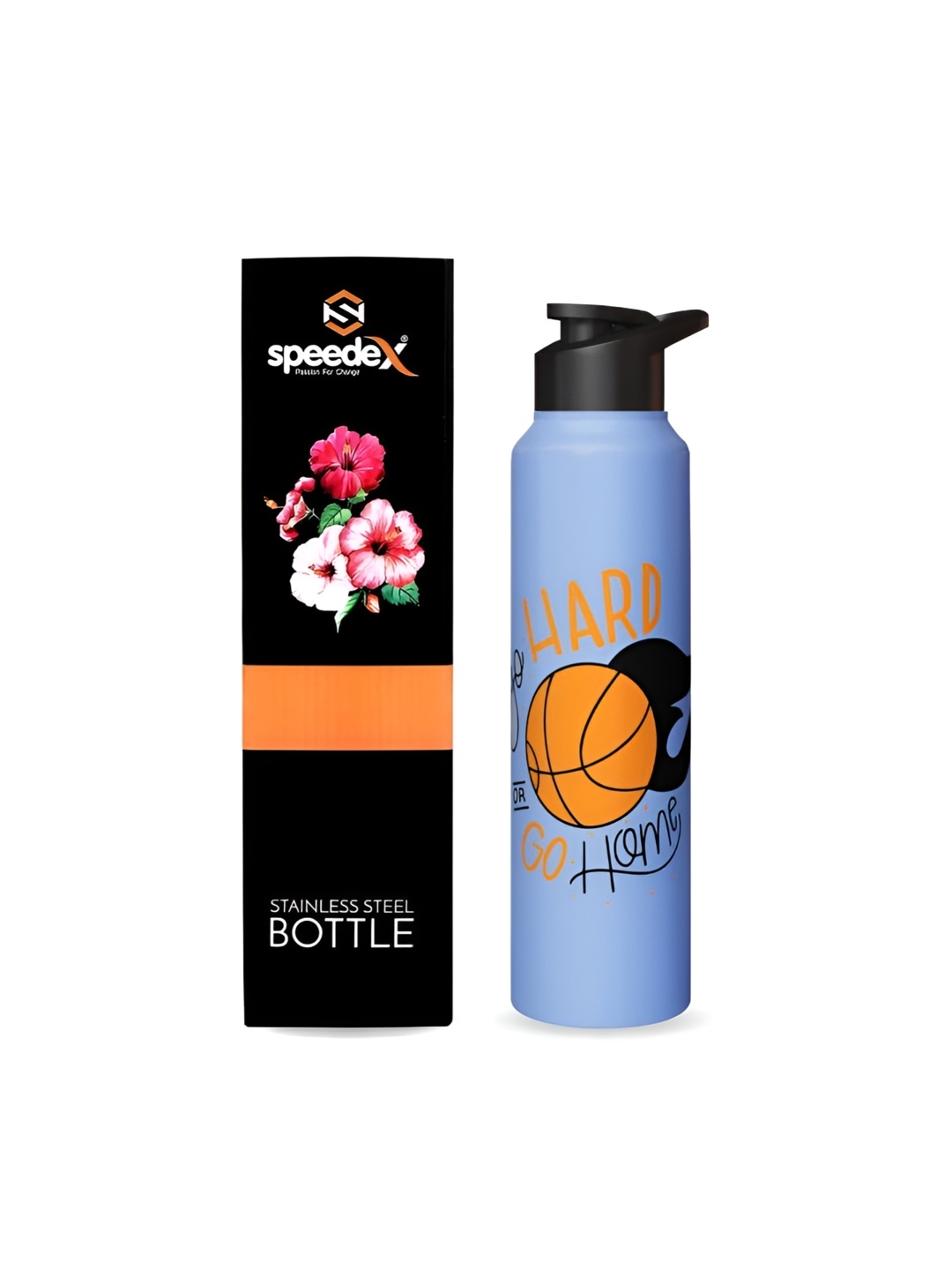 

Speedex Blue & Black Printed Stainless Steel Water Bottle 1 litre