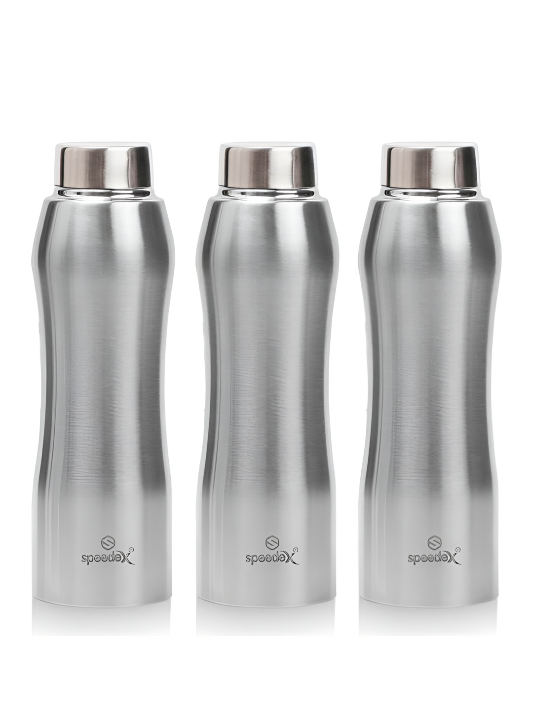 

Speedex Silver-Toned 3 Pieces Stainless Steel Water Bottle 1L Each