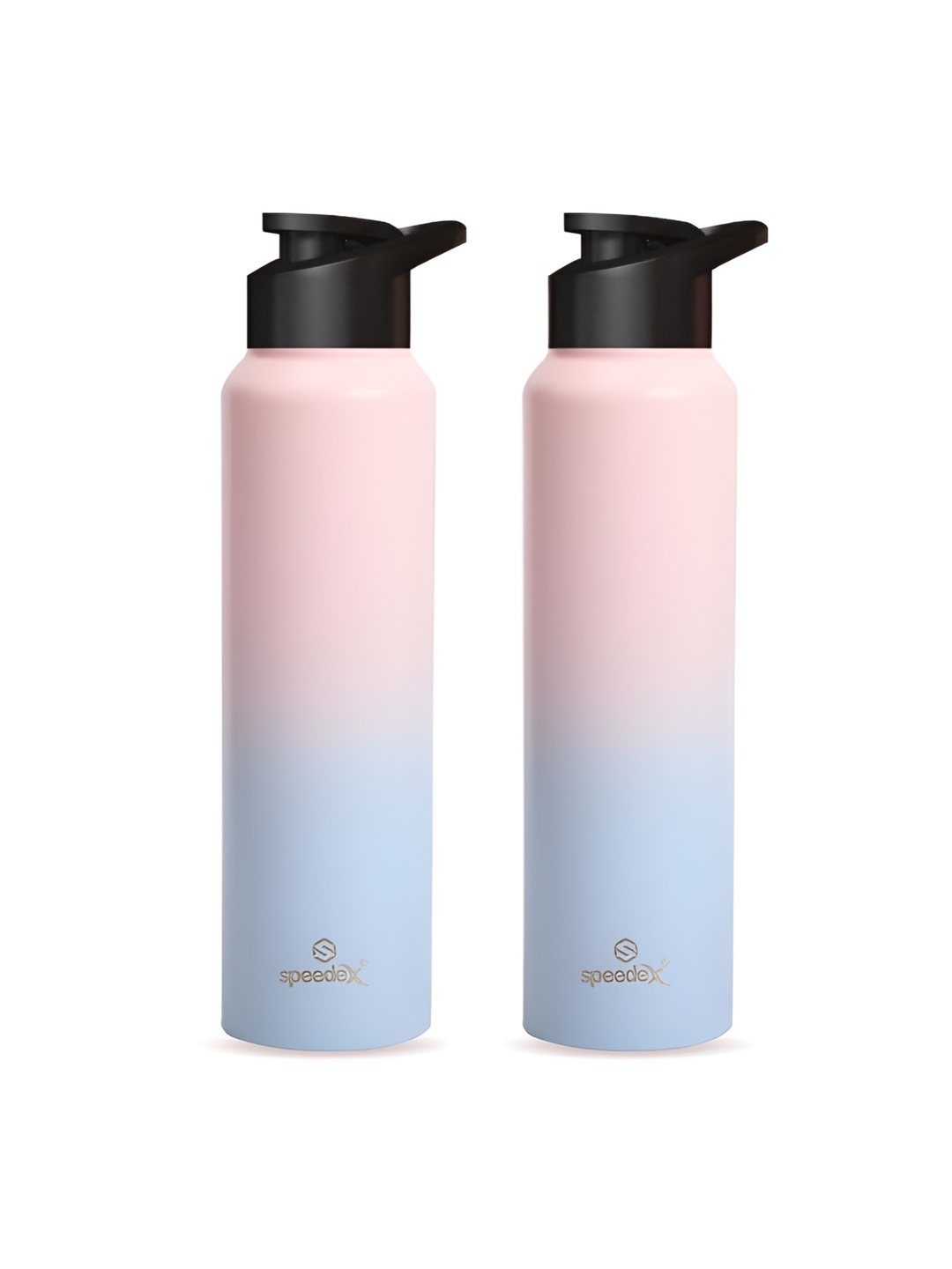 

Speedex Pink & Blue 2 Pieces Colourblocked Stainless Steel Water Bottle 1 L Each