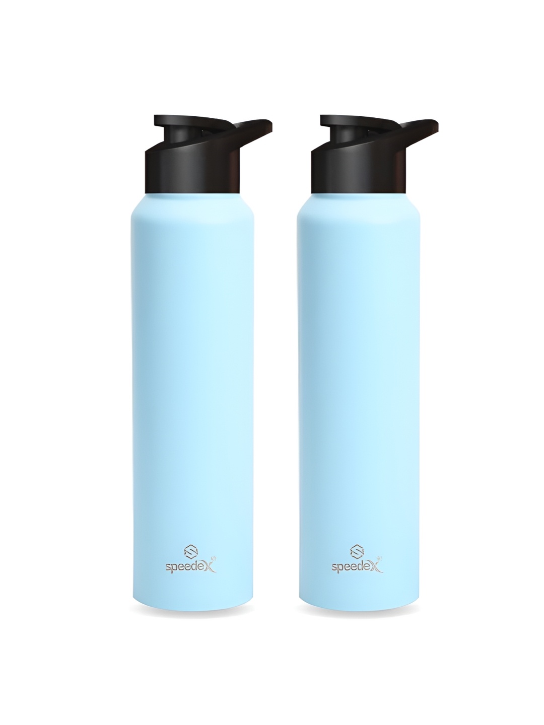 

Speedex Blue & Black 2 Pieces Stainless Steel Water Bottles 1 L
