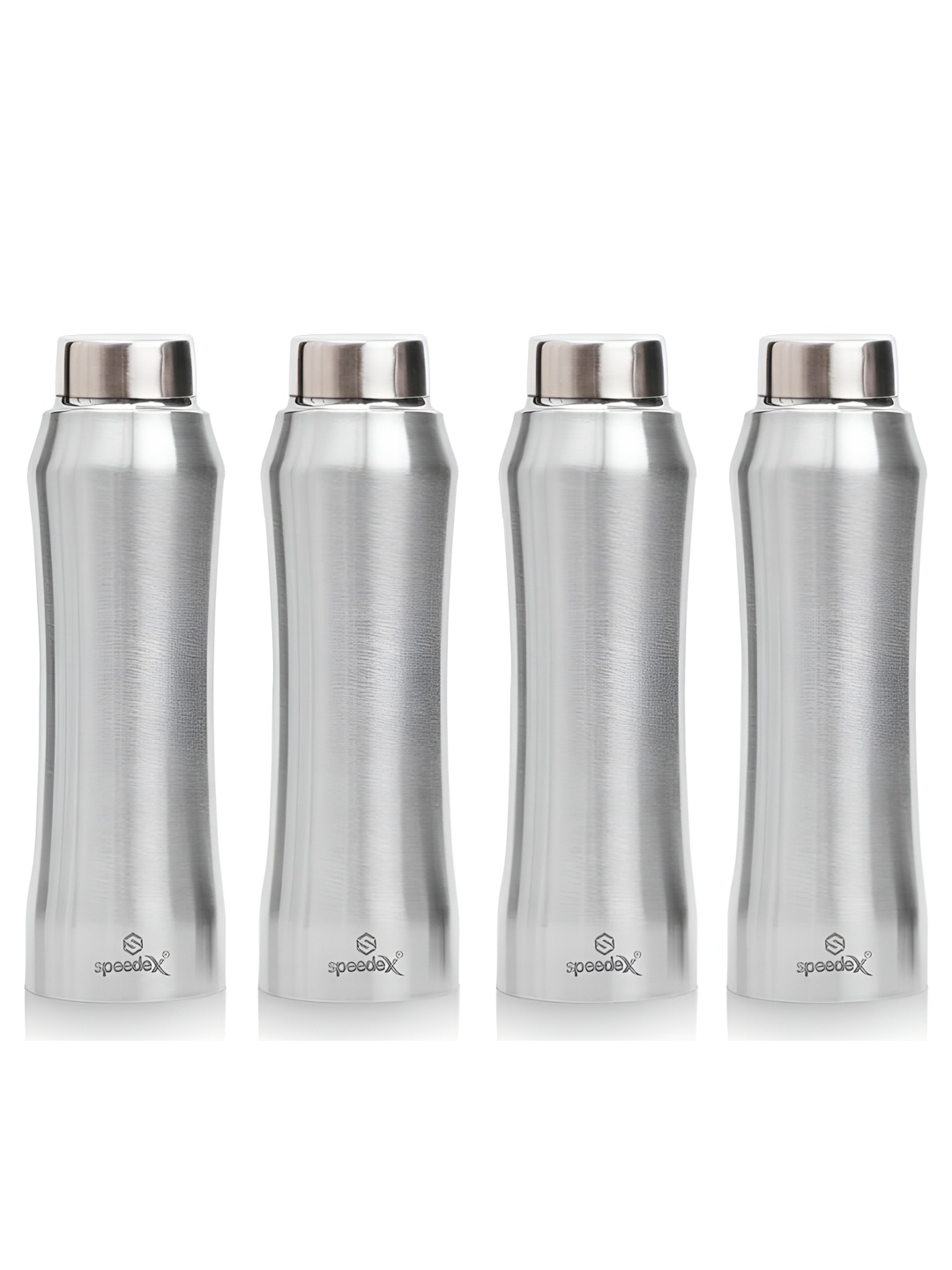 

Speedex Silver-Toned 4 Pieces Stainless Steel Water Bottle 1L Each