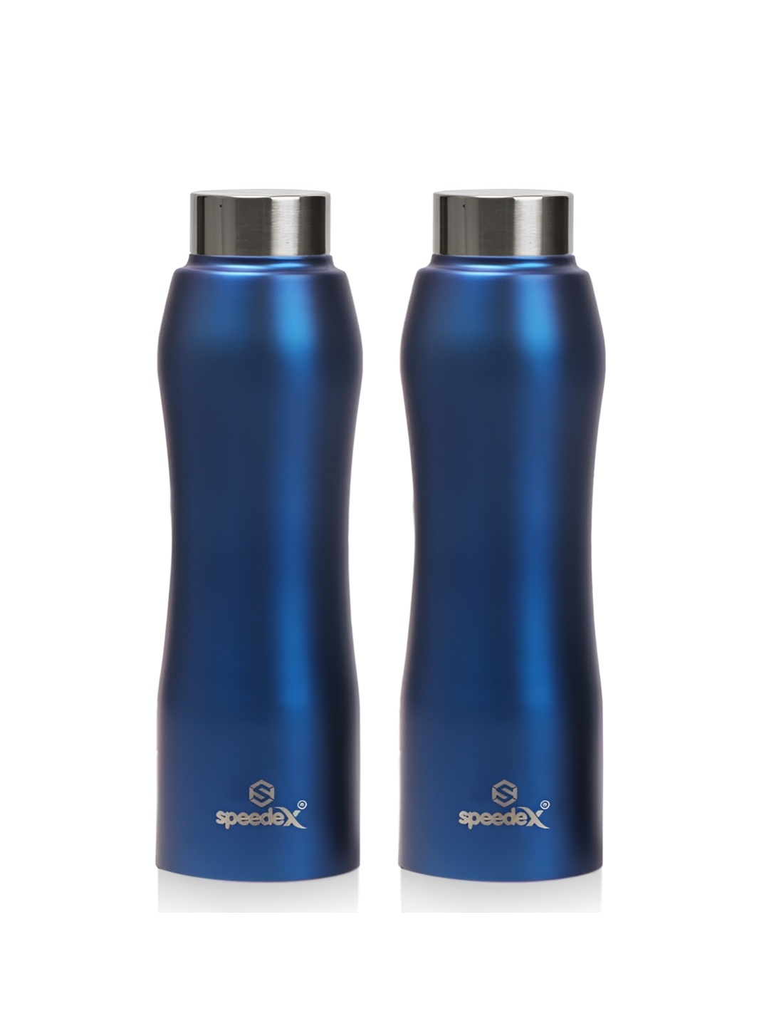 

Speedex Blue & Silver Toned 2 Pieces Stainless Steel Water Bottle 1L