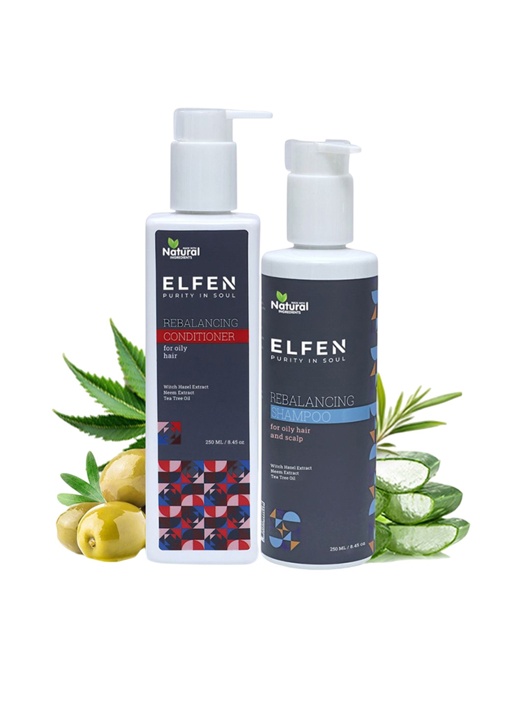 

ELFEN Rebalancing Conditioner With Witch Hazel & Neem For Oily Hair and Scalp - 250 ml, White