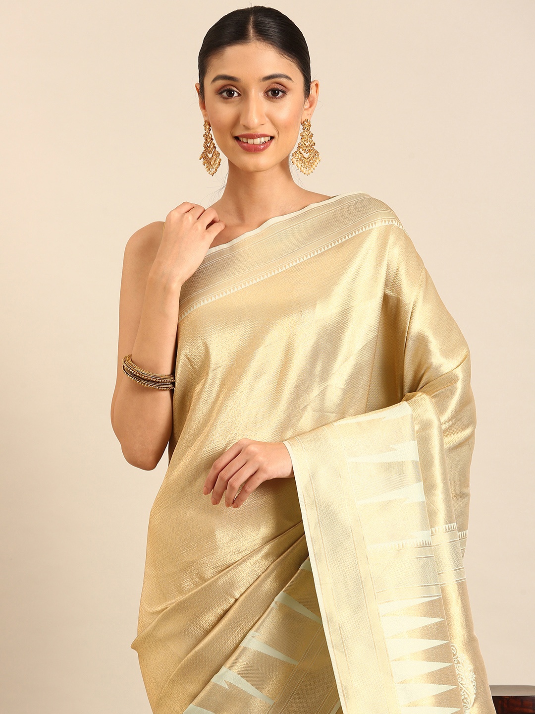 

Mitera Woven Design Zari Designer Saree, Blue