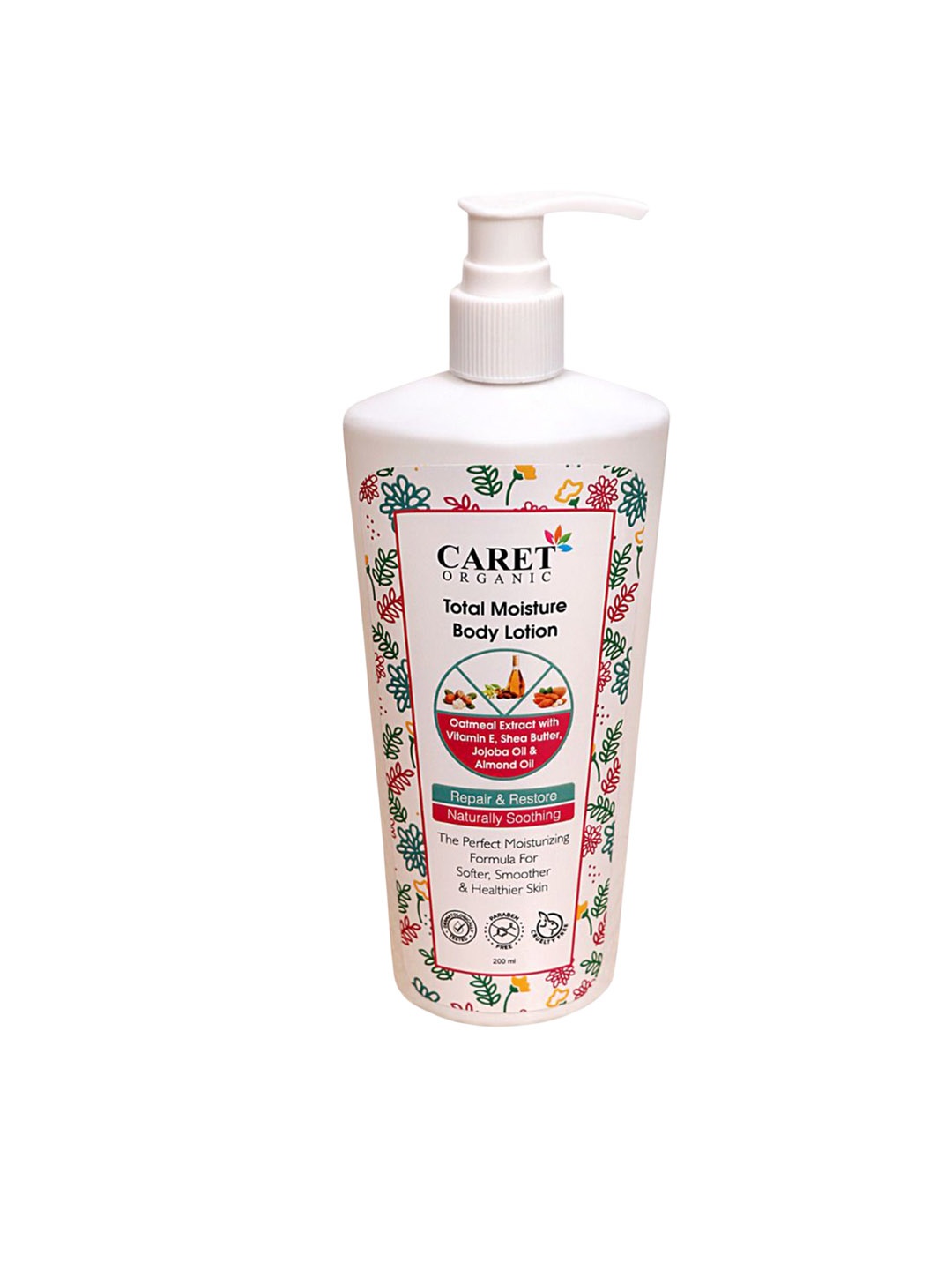 

CARET ORGANIC Total Moisture Body Lotion With Oatmeal Extract & Shea Butter - 200 ml, White