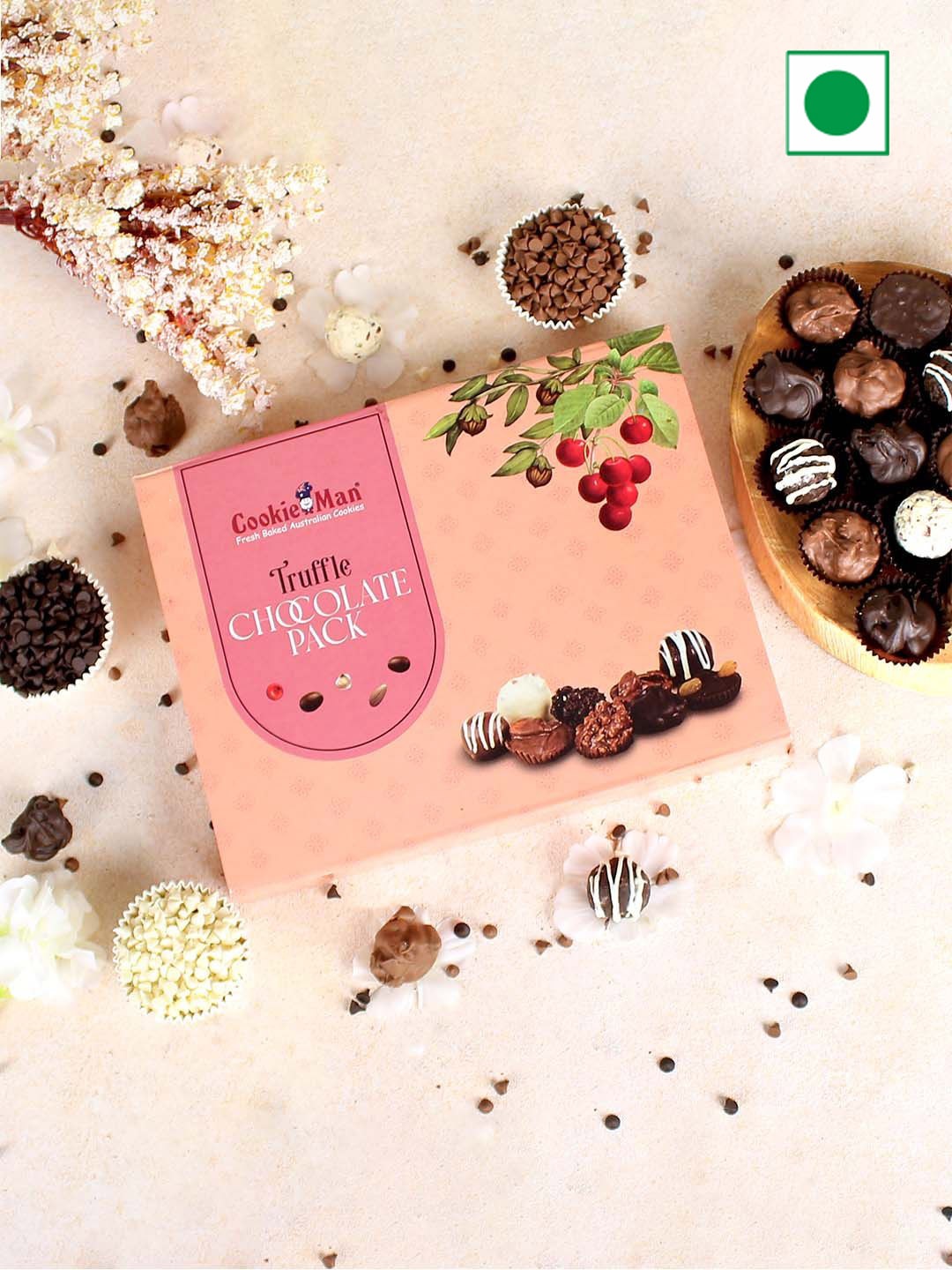 

Cookieman Truffle Chocolate Gift Pack, Pink