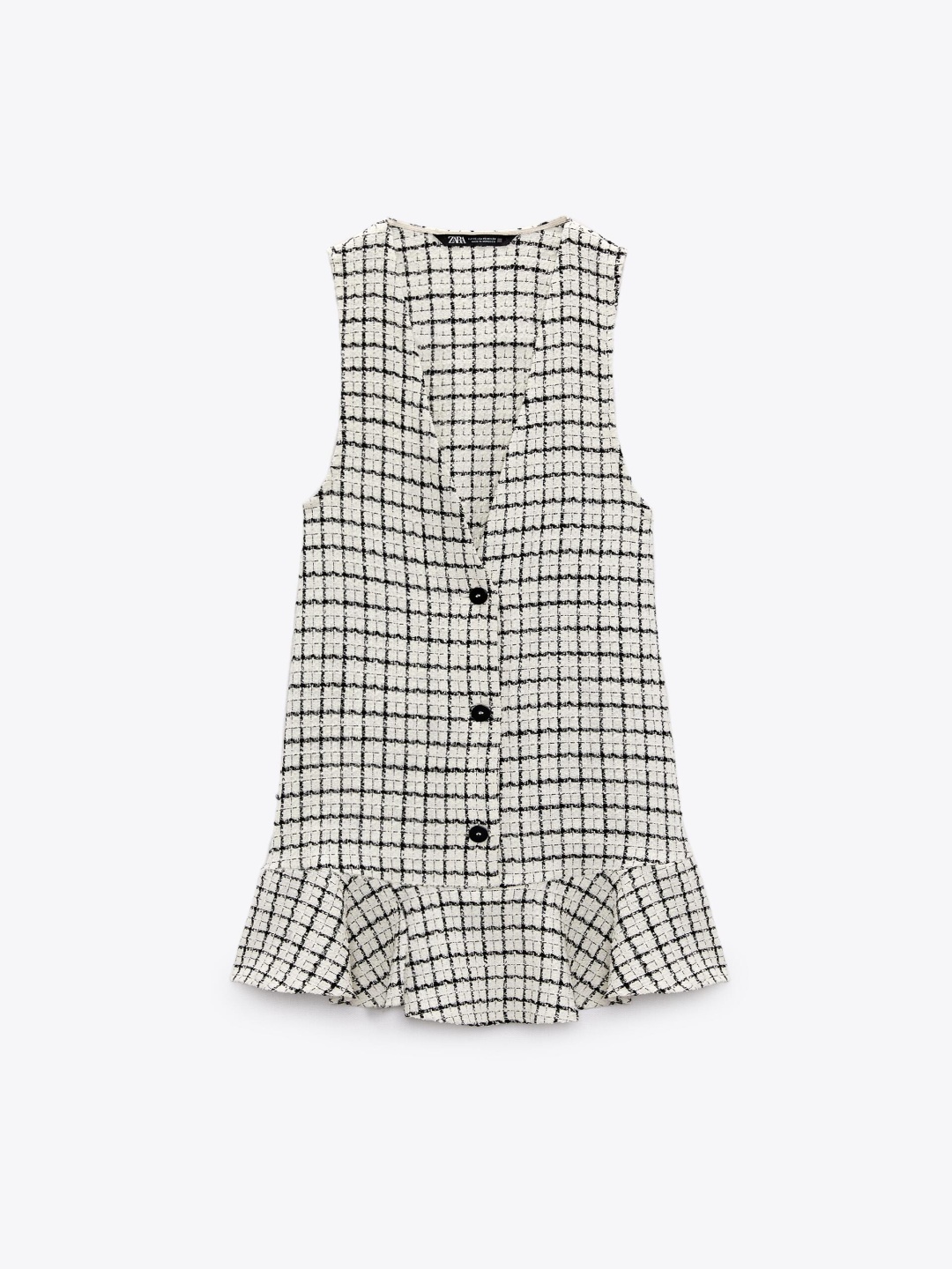 

ZARA Checked A-Line Dress, Multi