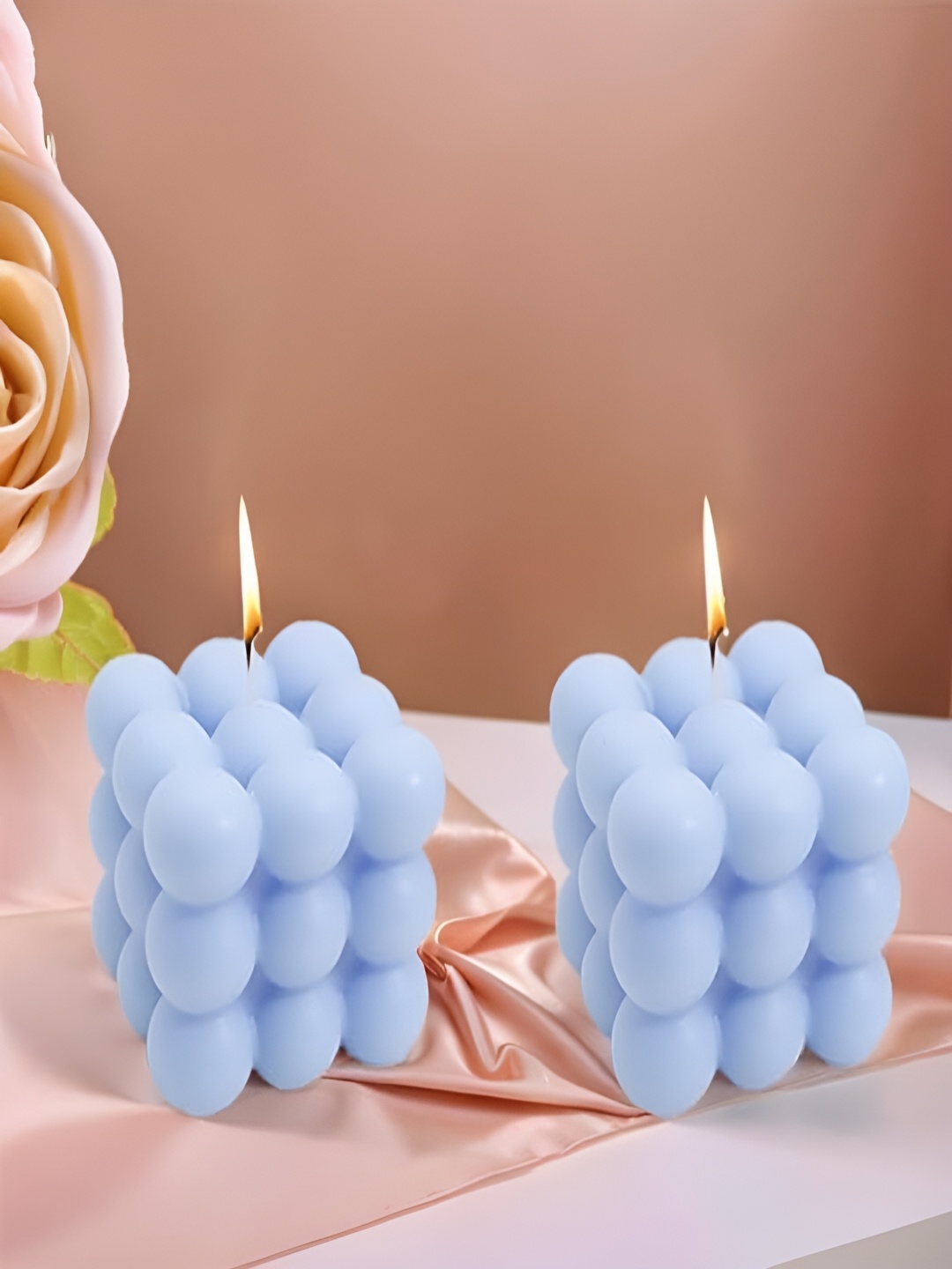 

Lifaura Blue 2 pieces Pillar Candle